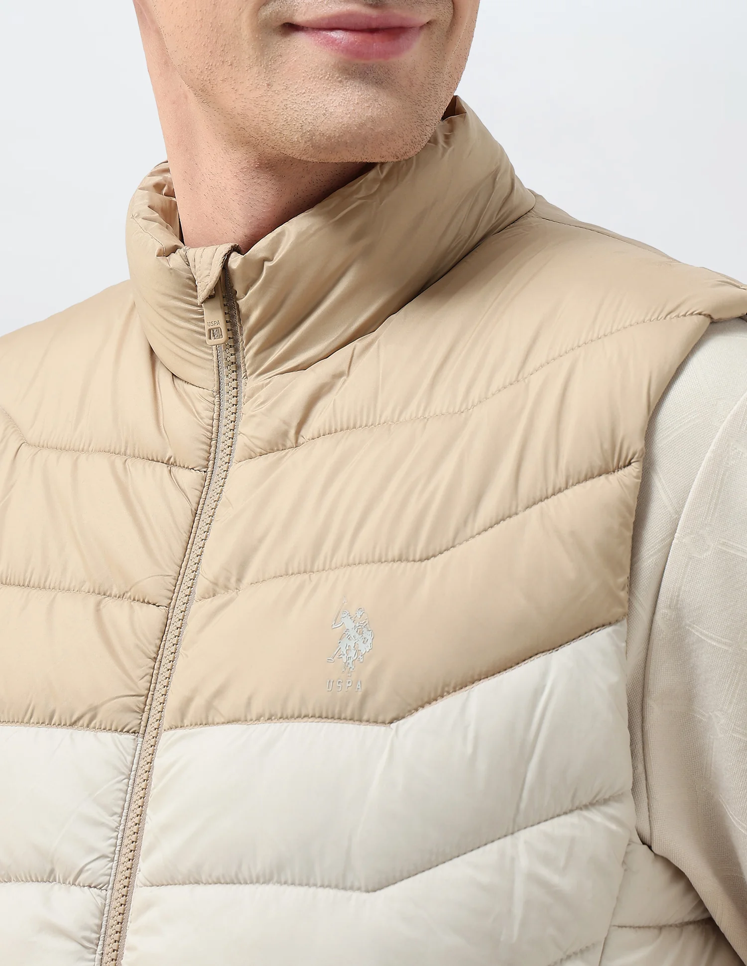 Colour Blocked Removable Hood Puffer Jacket - Image 7