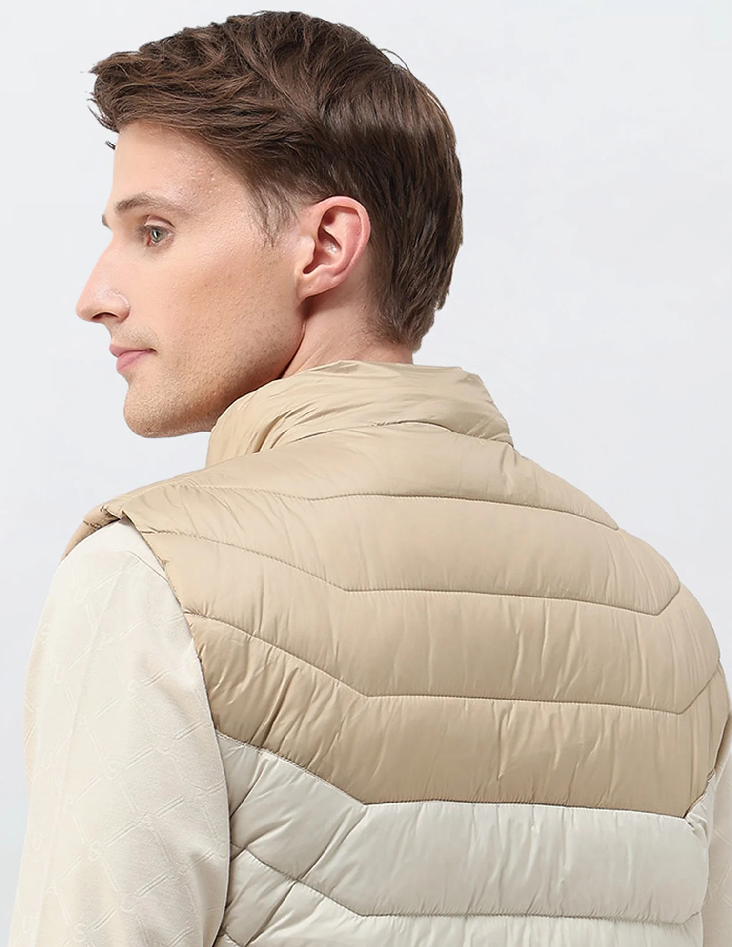 Colour Blocked Removable Hood Puffer Jacket - Image 8