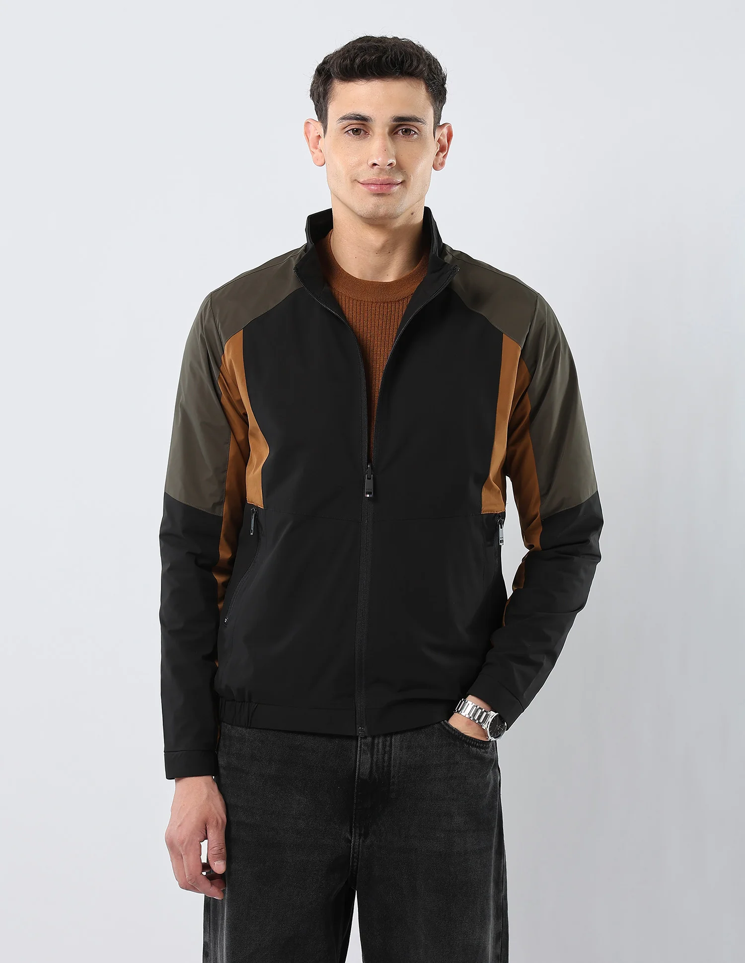 Colour Blocked Reversible Jacket - Image 6