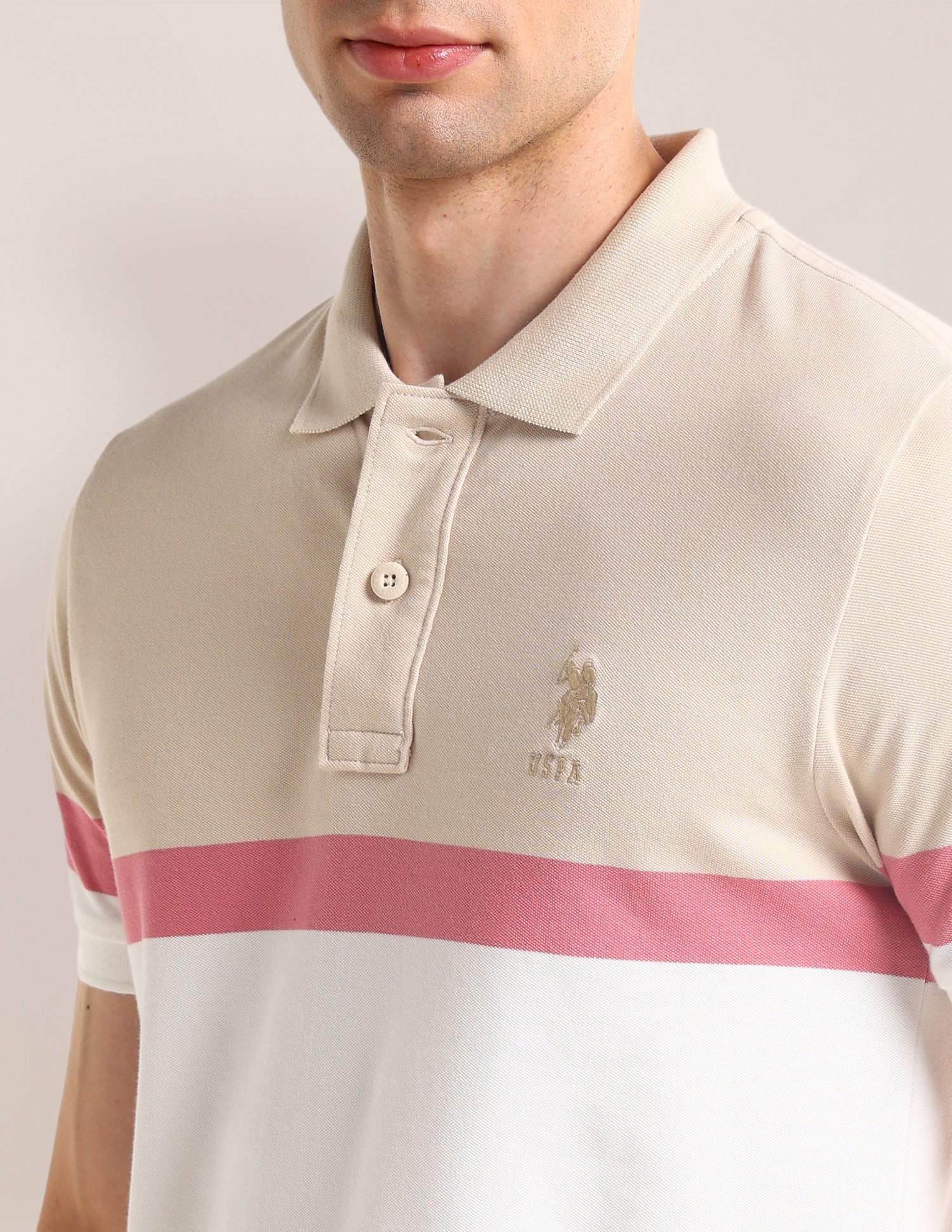 Colour Blocked Slim Fit Polo Shirt - Image 7