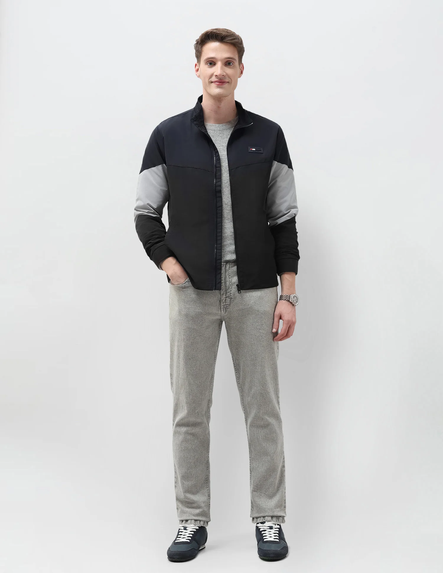 Colour Blocked Windcheater Jacket - Image 3
