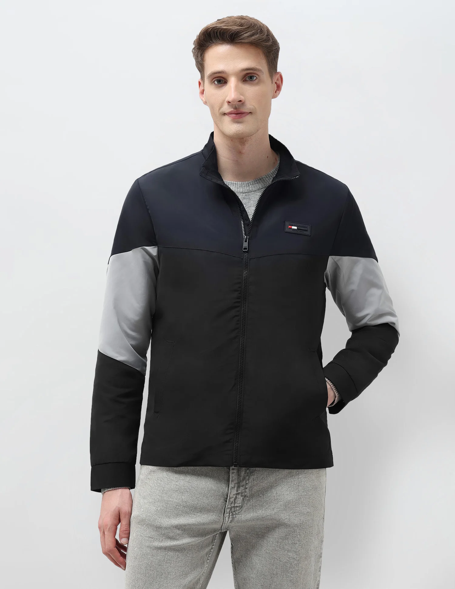 Colour Blocked Windcheater Jacket - Image 6