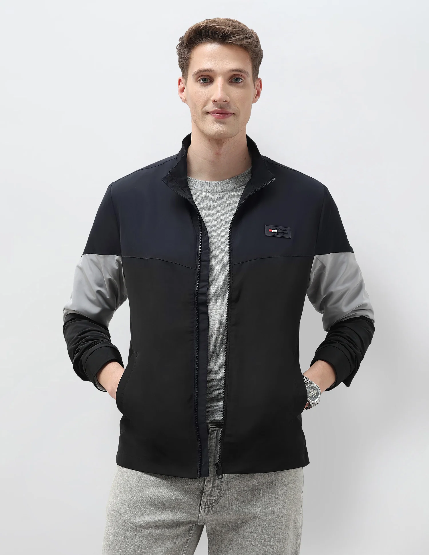 Colour Blocked Windcheater Jacket - Image 9