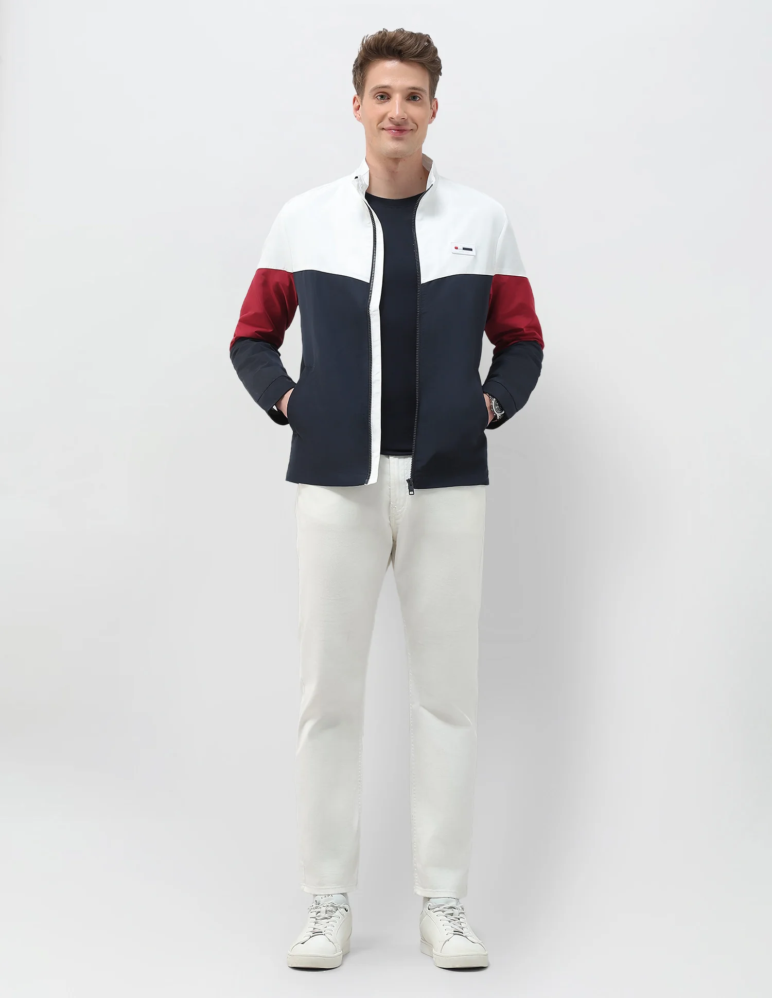Colour Blocked Windcheater Jacket - Image 3