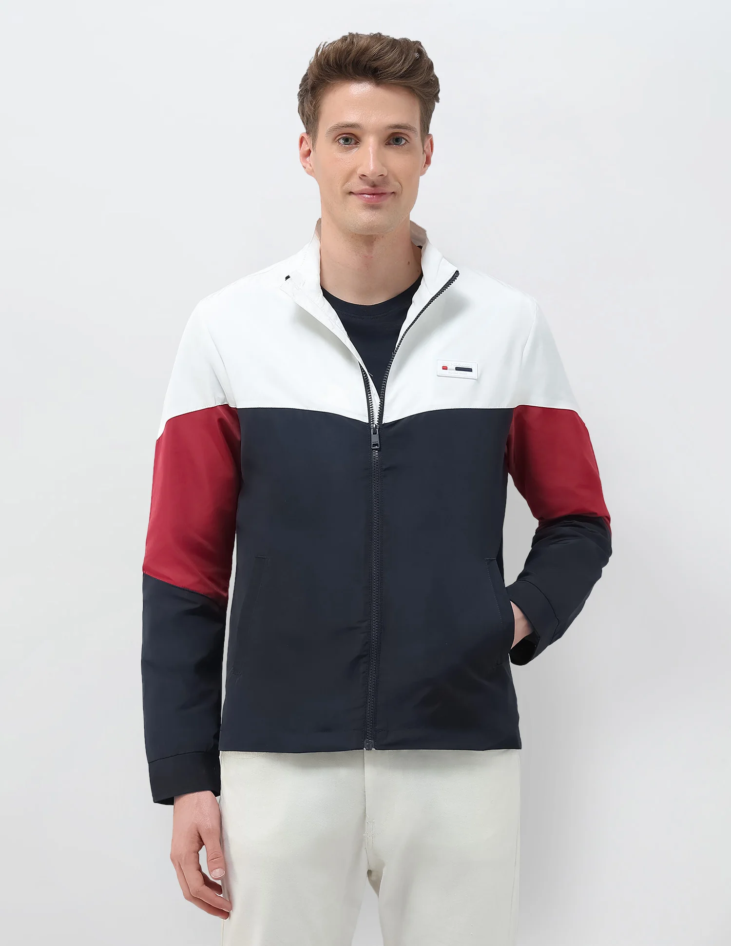 Colour Blocked Windcheater Jacket - Image 6