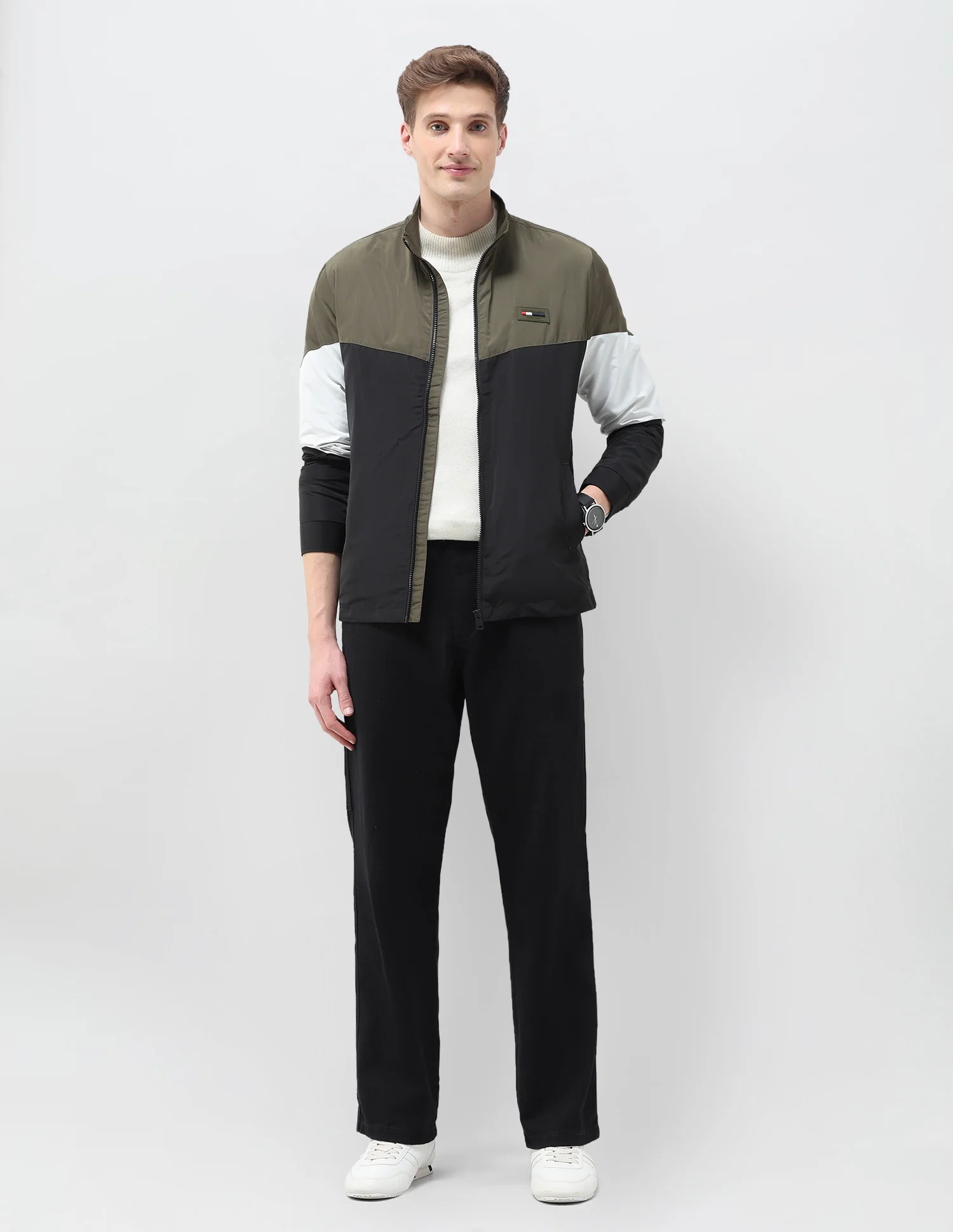 Colour Blocked Windcheater Jacket - Image 3