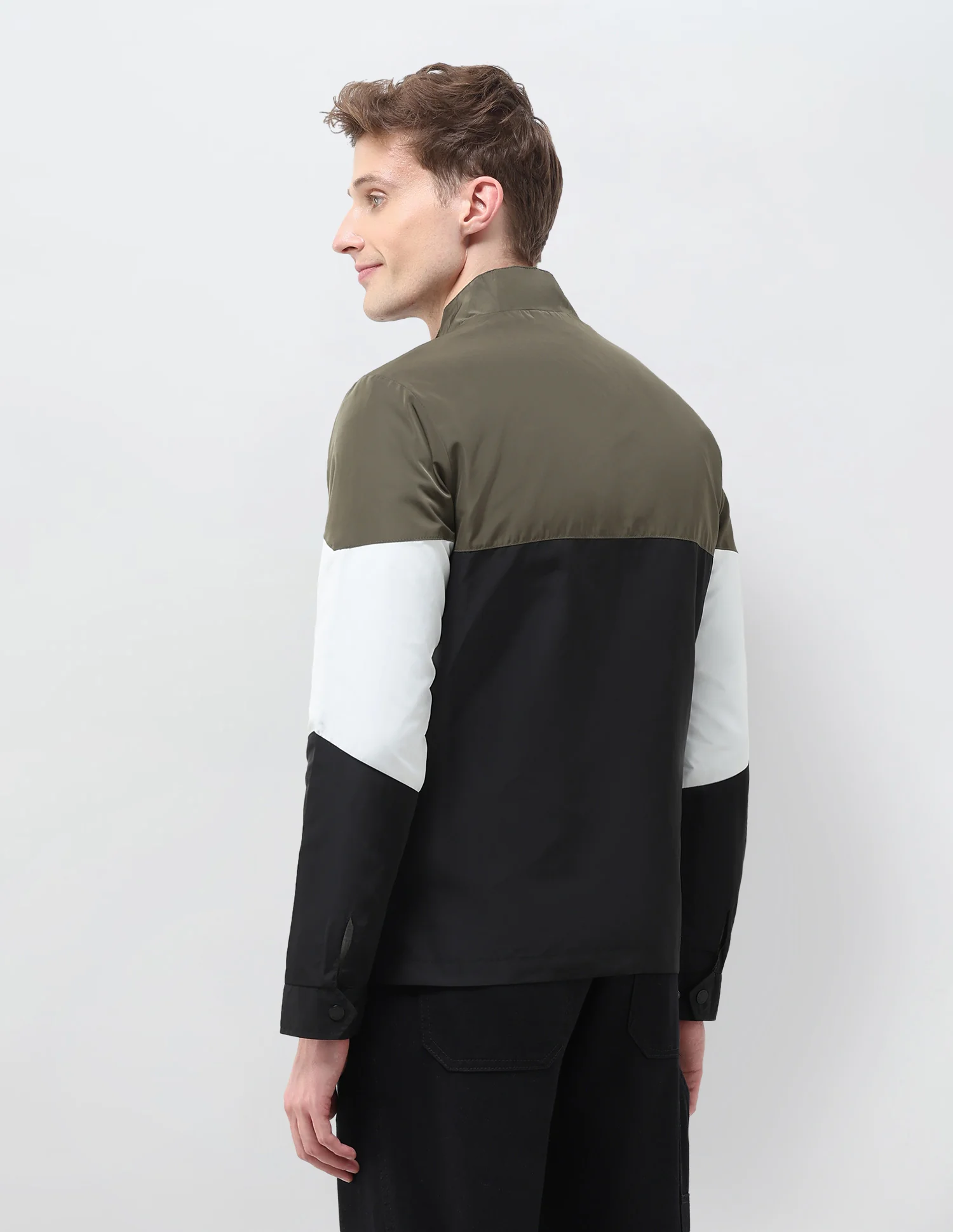 Colour Blocked Windcheater Jacket - Image 5