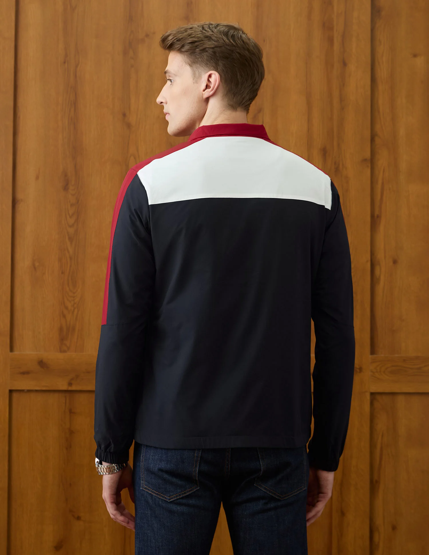 Colour Blocked Windcheater Jacket - Image 5