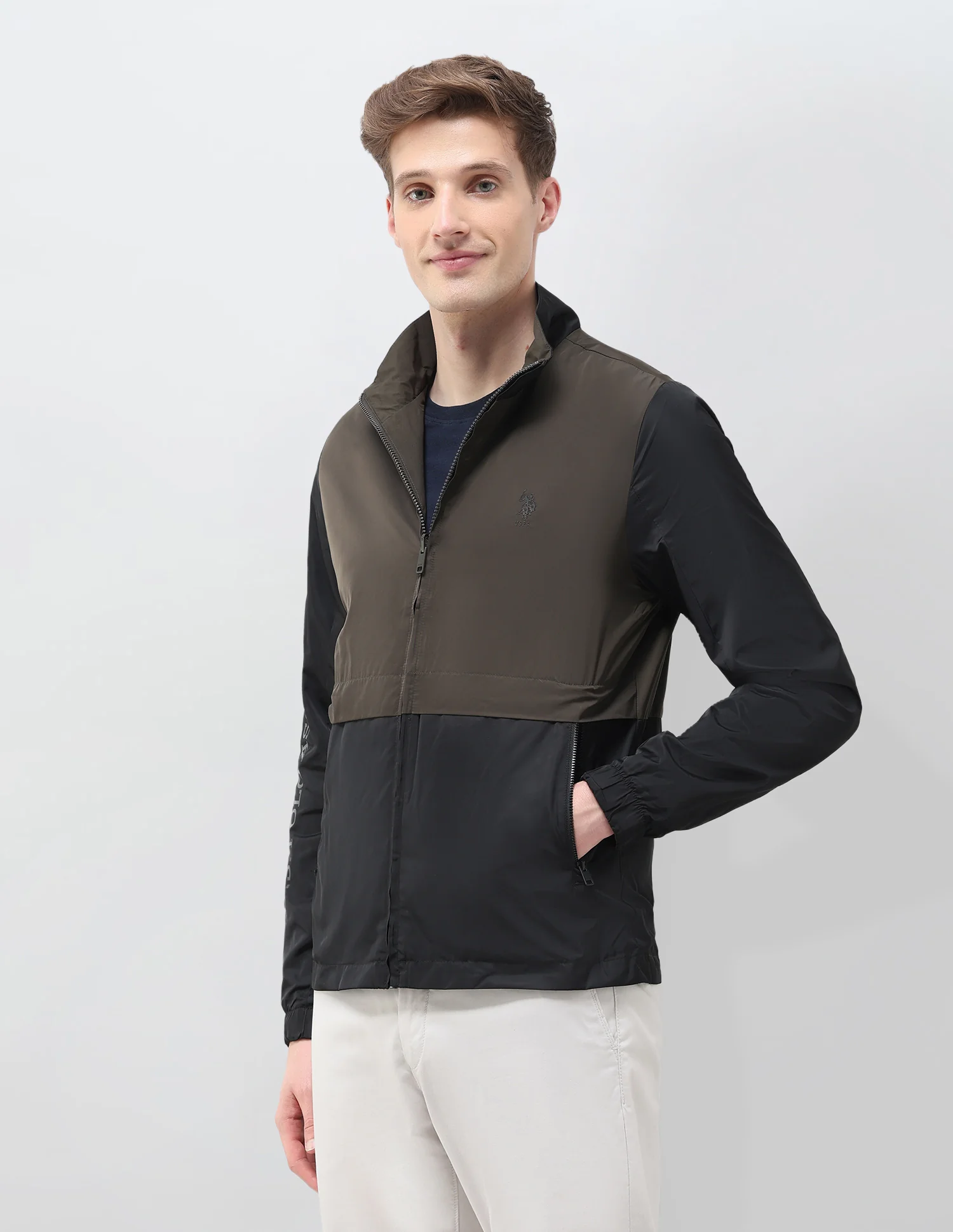 Colour Blocked Windcheater Reversible Jacket Jacket - Image 4