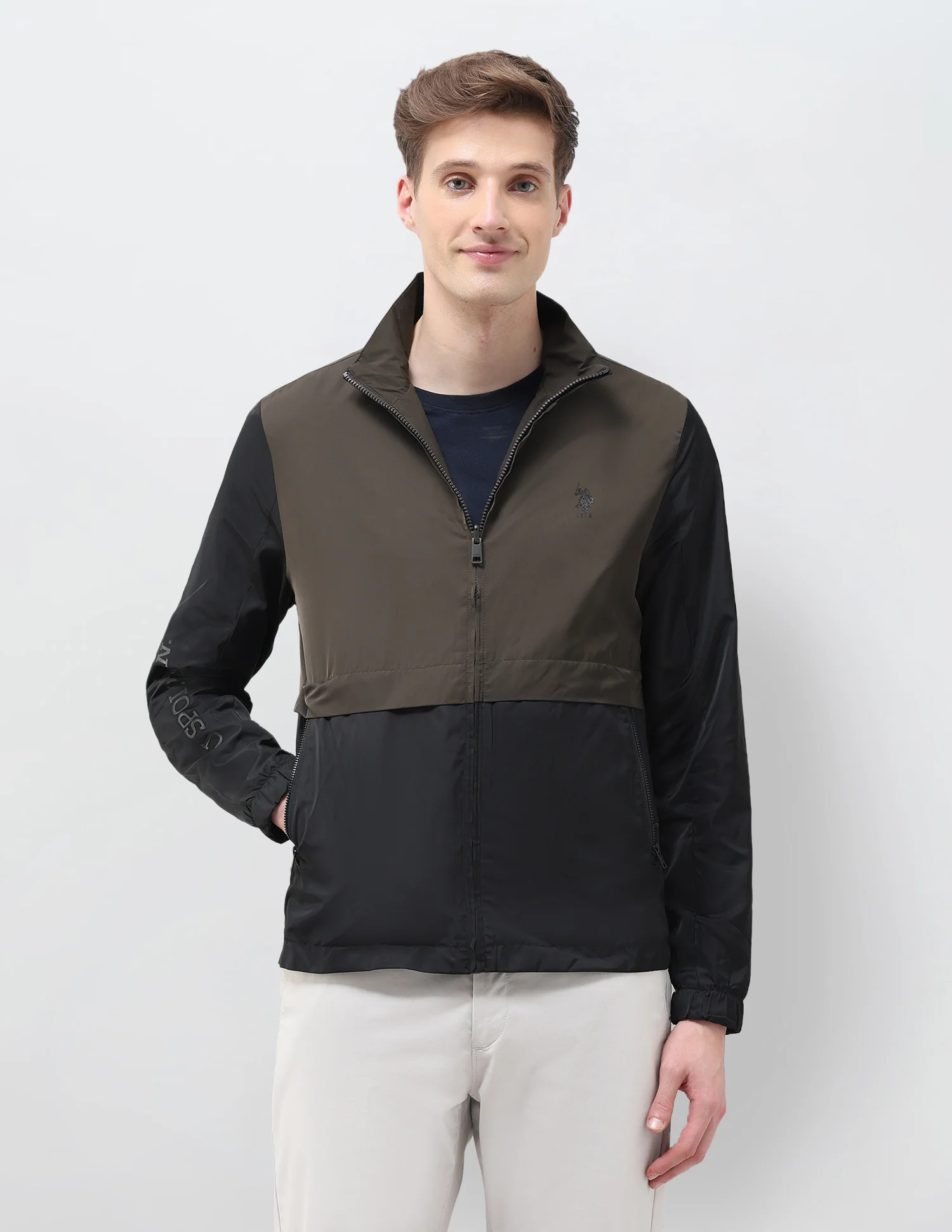 Colour Blocked Windcheater Reversible Jacket Jacket - Image 6