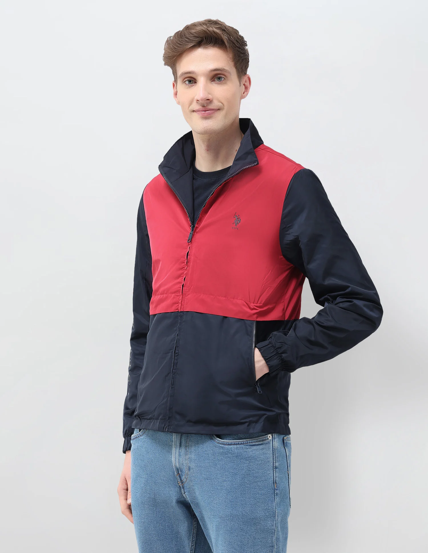 Colour Blocked Windcheater Reversible Jacket Jacket - Image 4