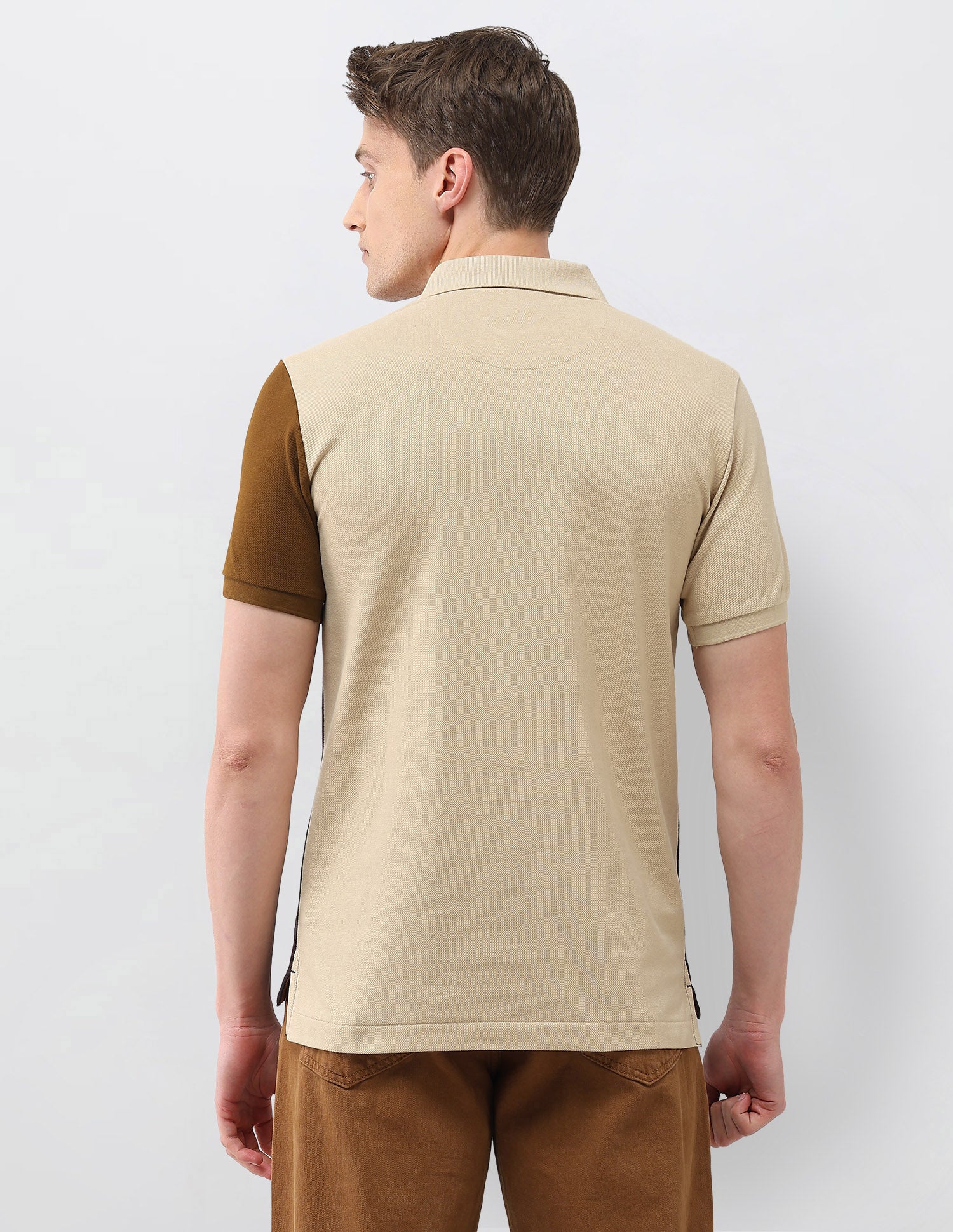 Colourblocked Brand Embroidered Slim Fit Polo Shirt - Image 5