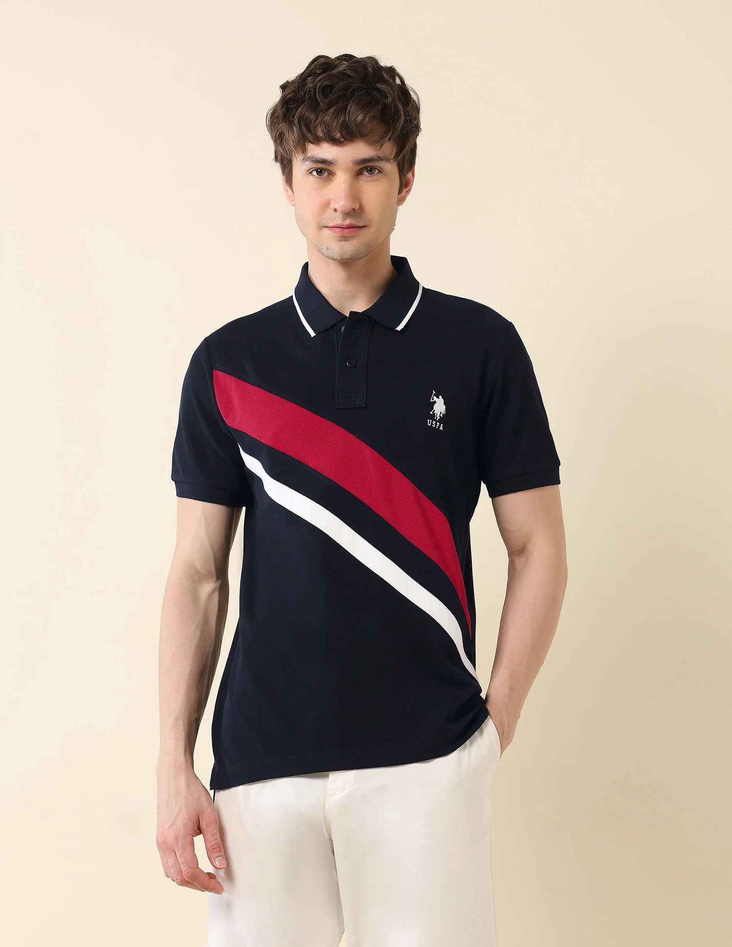 Colourblocked Classic Polo Shirt - Image 6