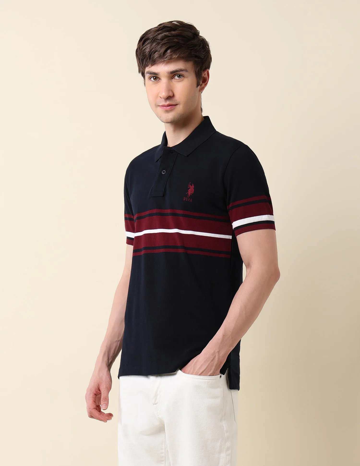 Colourblocked Classic Polo Shirt - Image 4