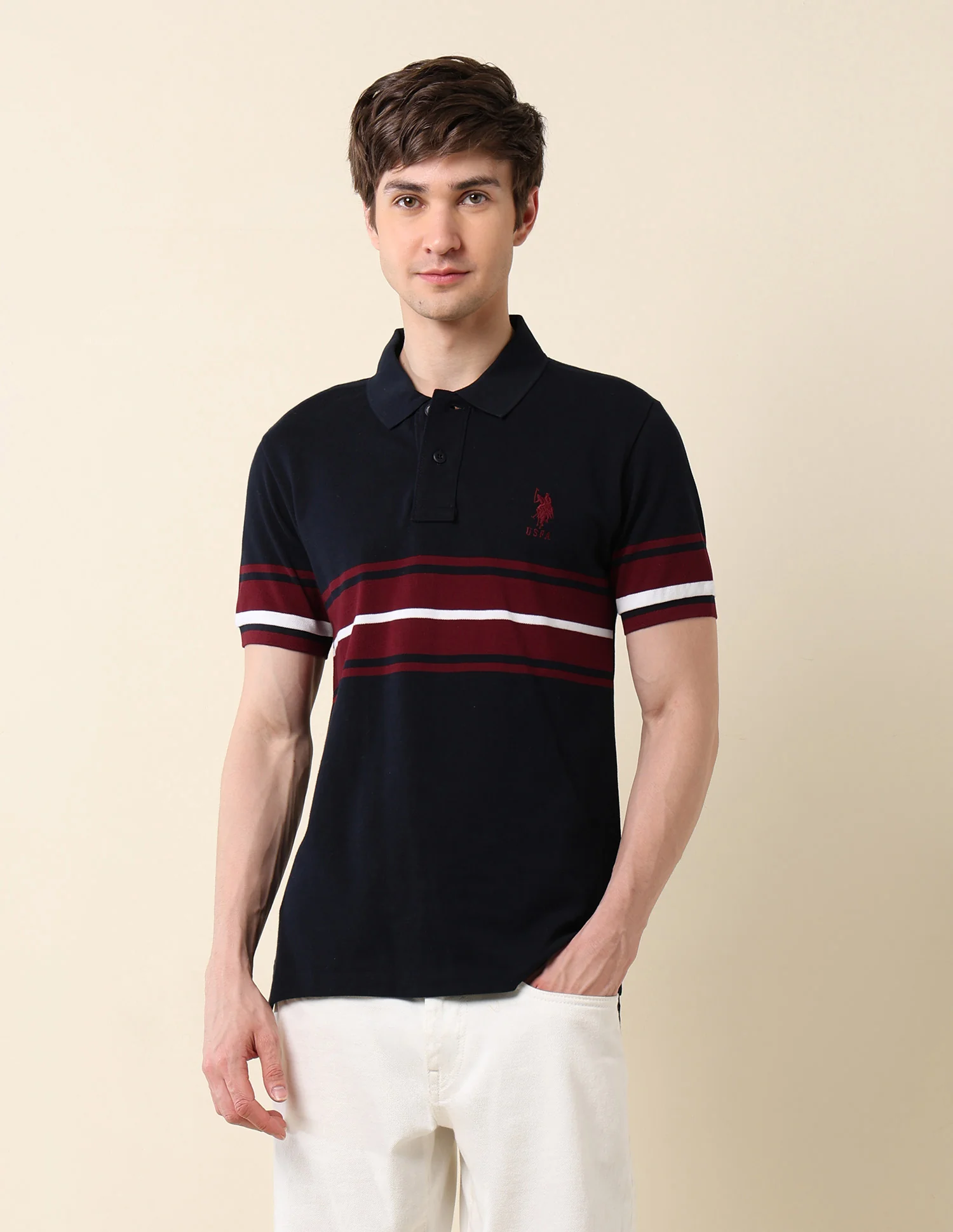 Colourblocked Classic Polo Shirt - Image 6
