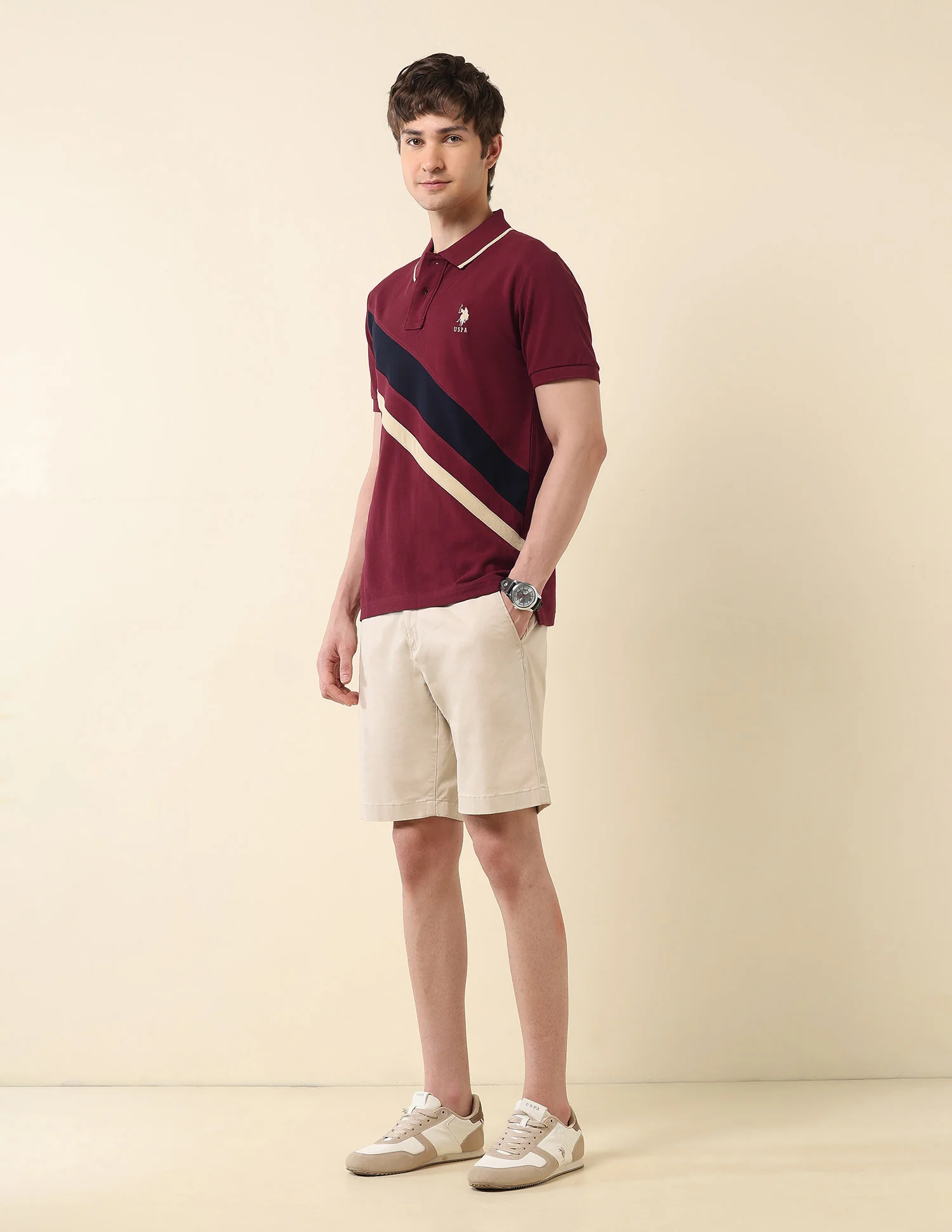 Colourblocked Classic Polo Shirt - Image 3