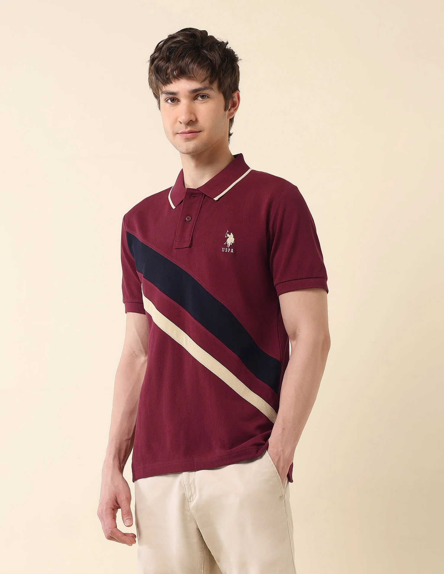 Colourblocked Classic Polo Shirt - Image 4