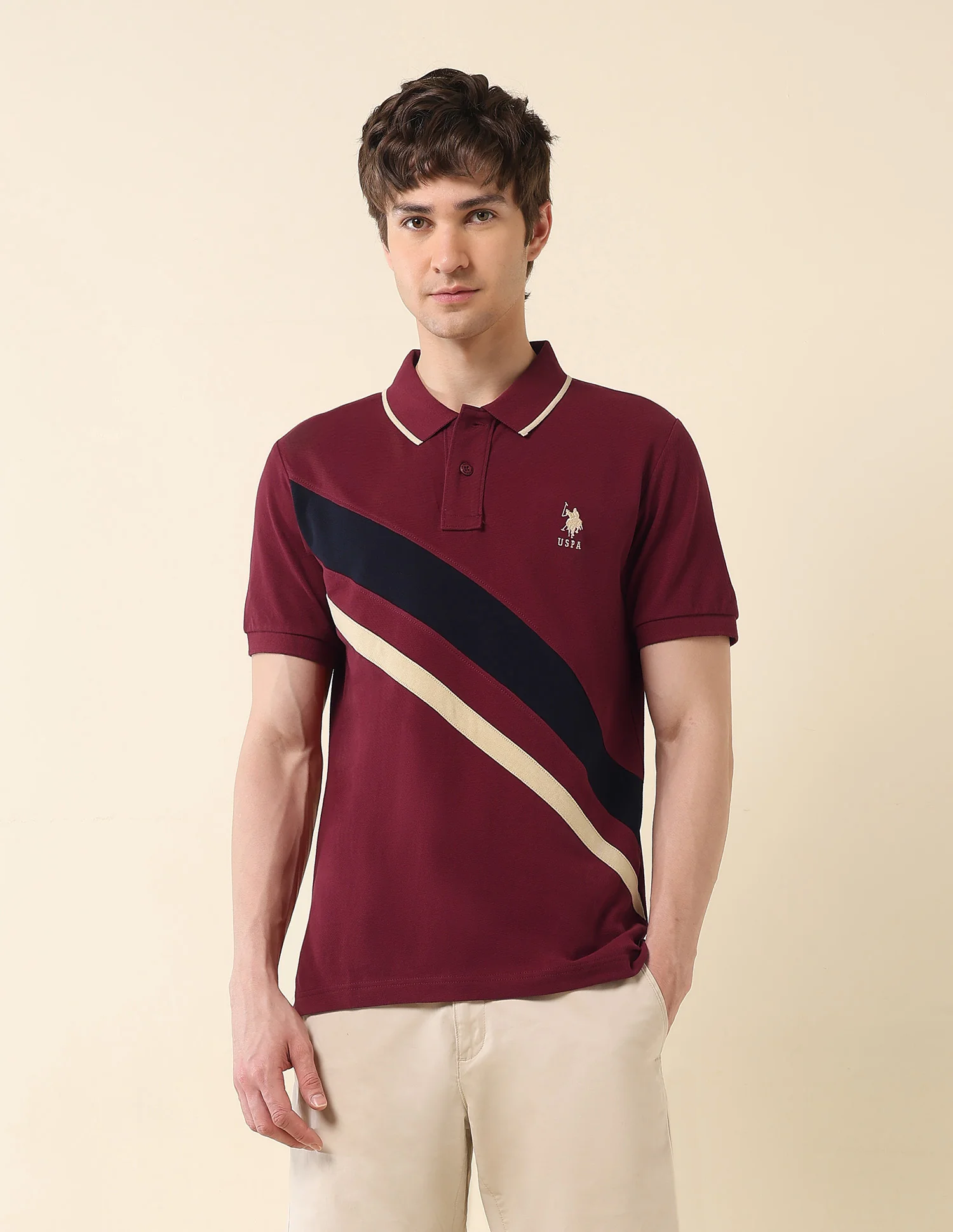 Colourblocked Classic Polo Shirt - Image 6