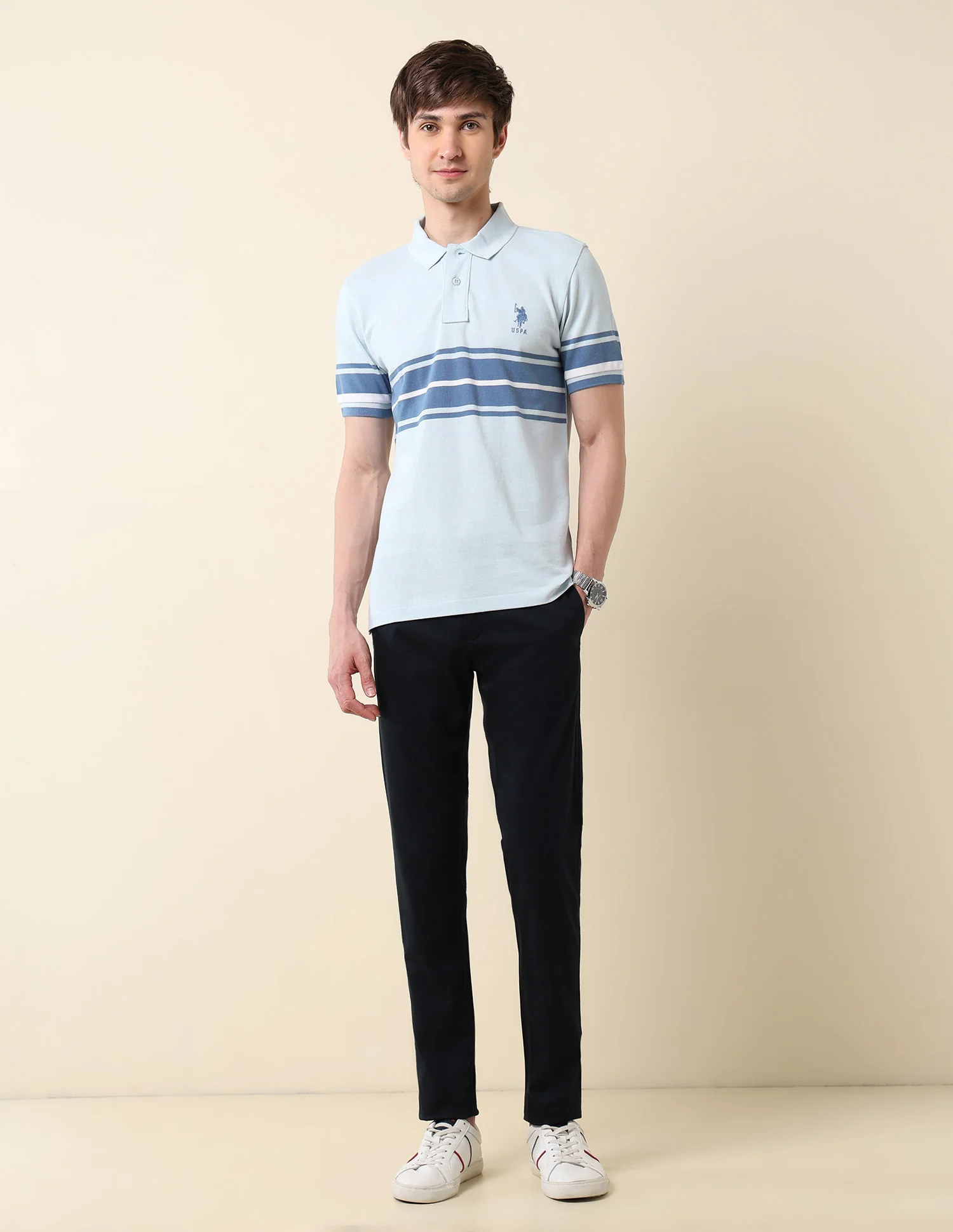 Colourblocked Classic Polo Shirt - Image 3