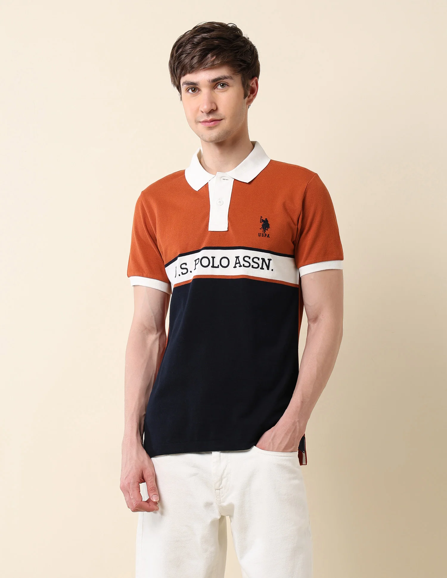Colourblocked Classic Polo Shirt - Image 6