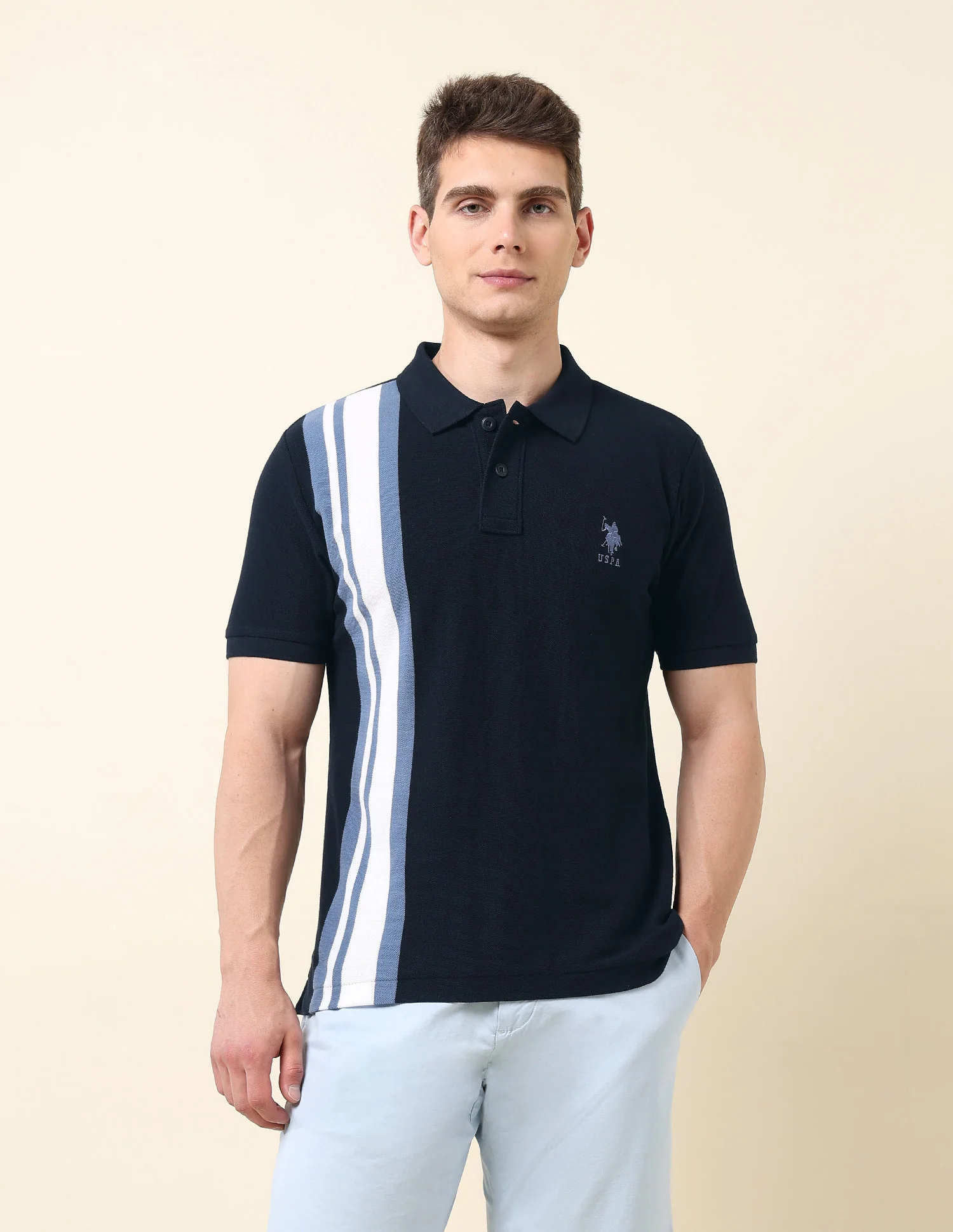 Colourblocked Classic Polo Shirt - Image 6