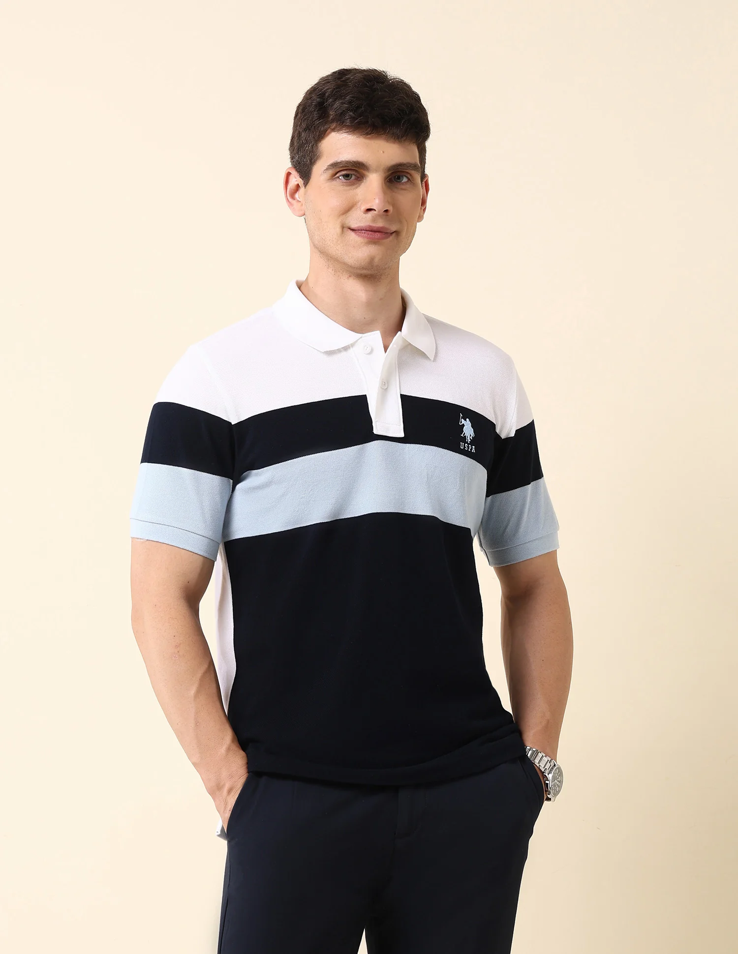 Colourblocked Classic Polo Shirt
