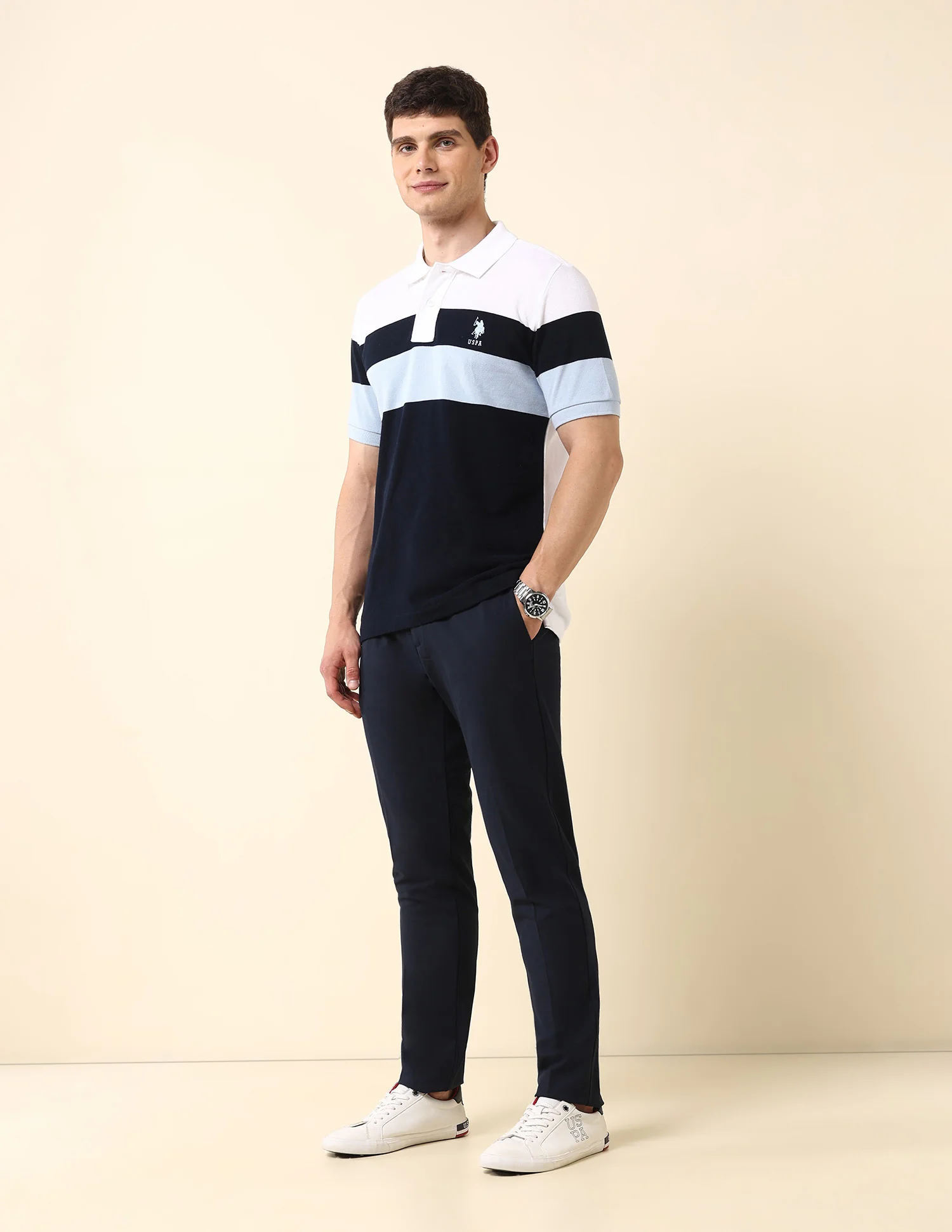 Colourblocked Classic Polo Shirt - Image 3