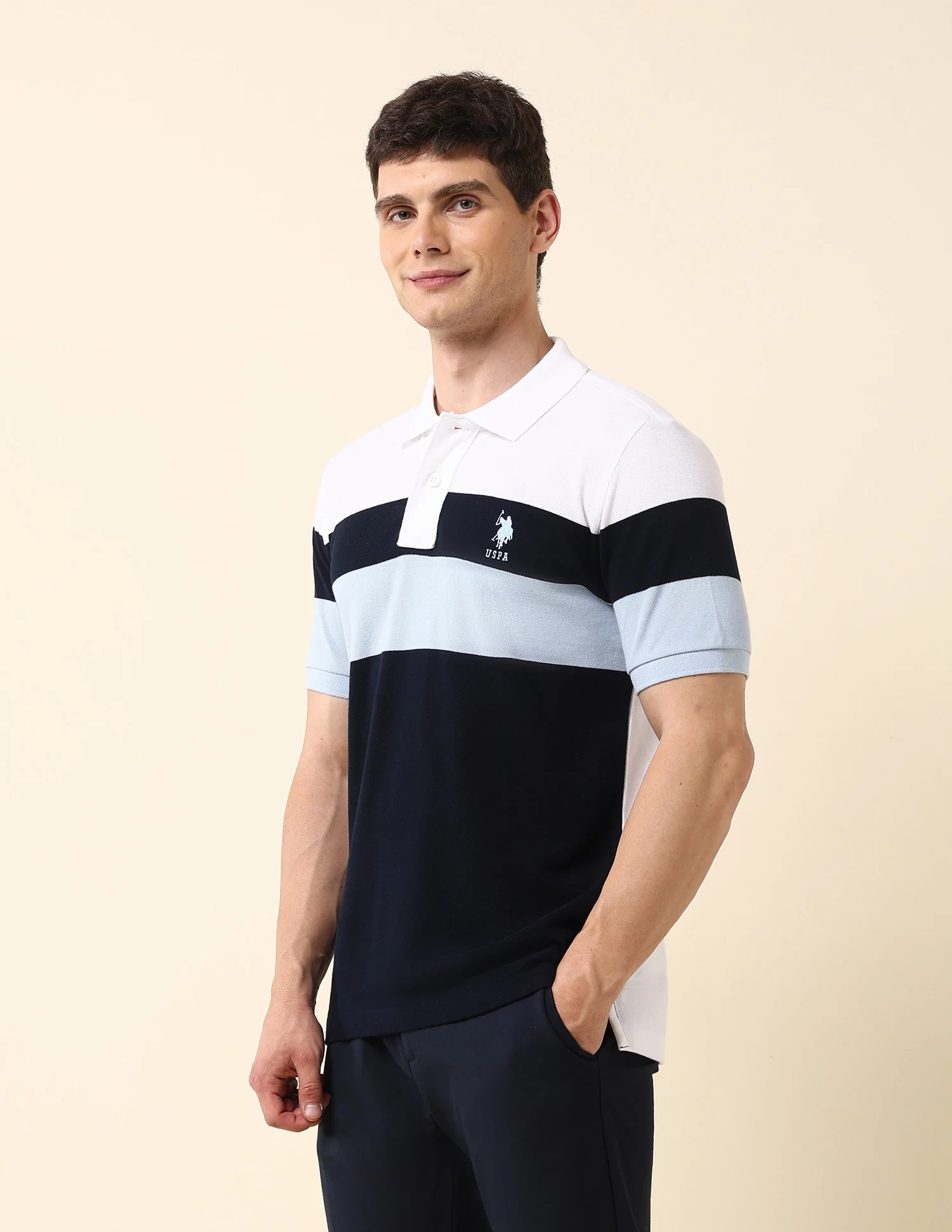 Colourblocked Classic Polo Shirt - Image 4