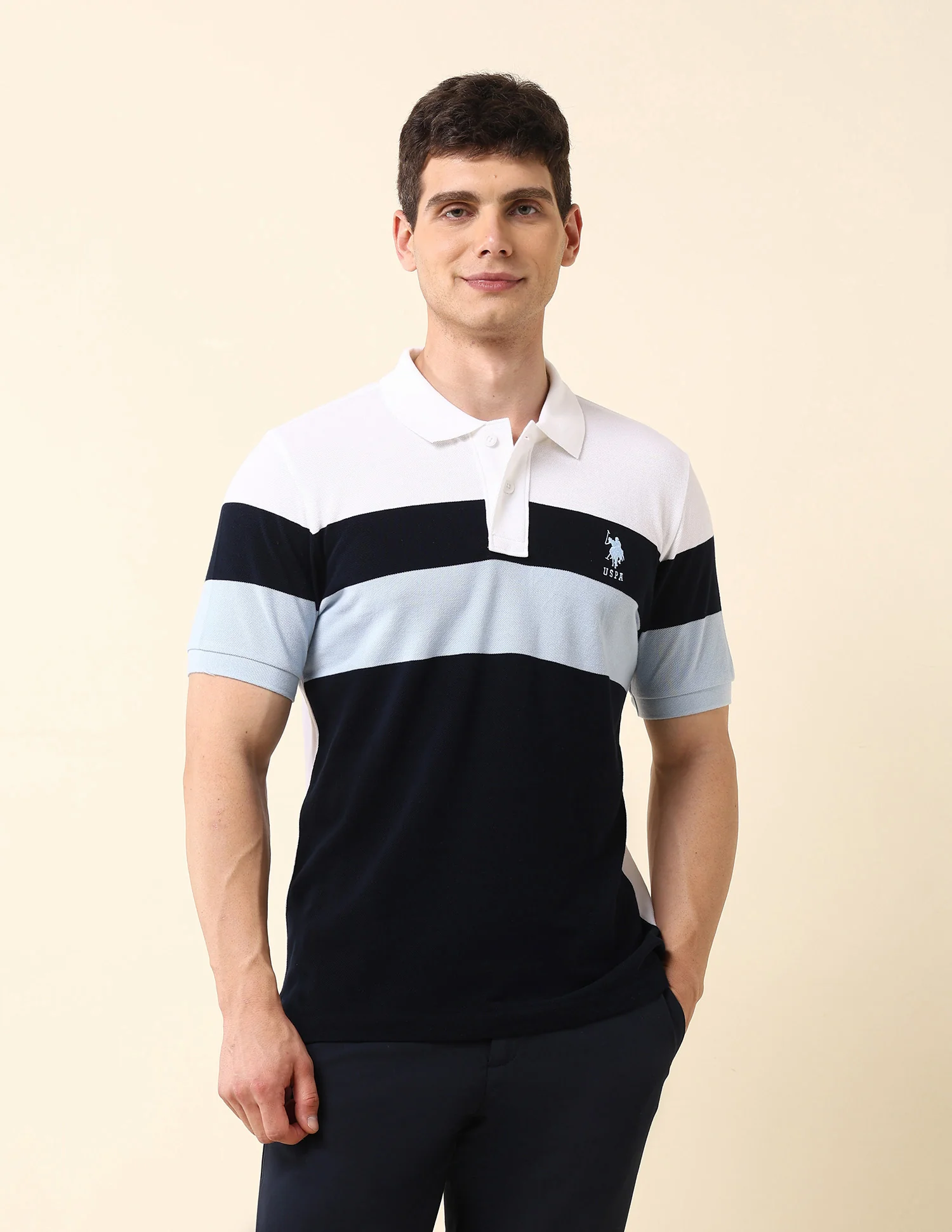 Colourblocked Classic Polo Shirt - Image 6