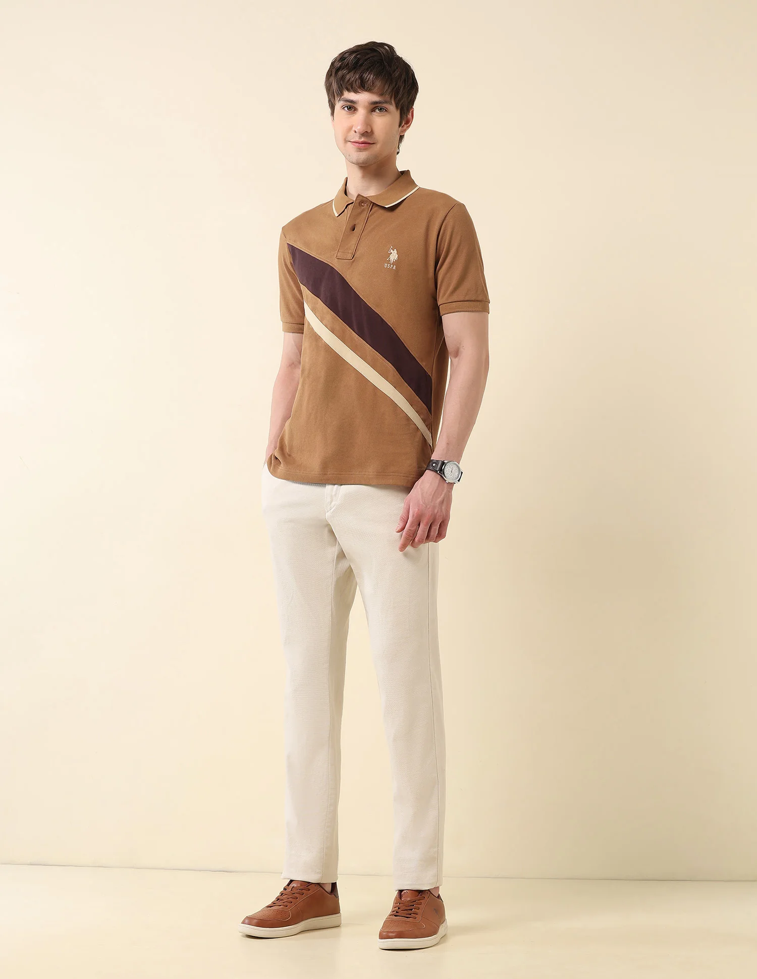 Colourblocked Classic Polo Shirt - Image 3