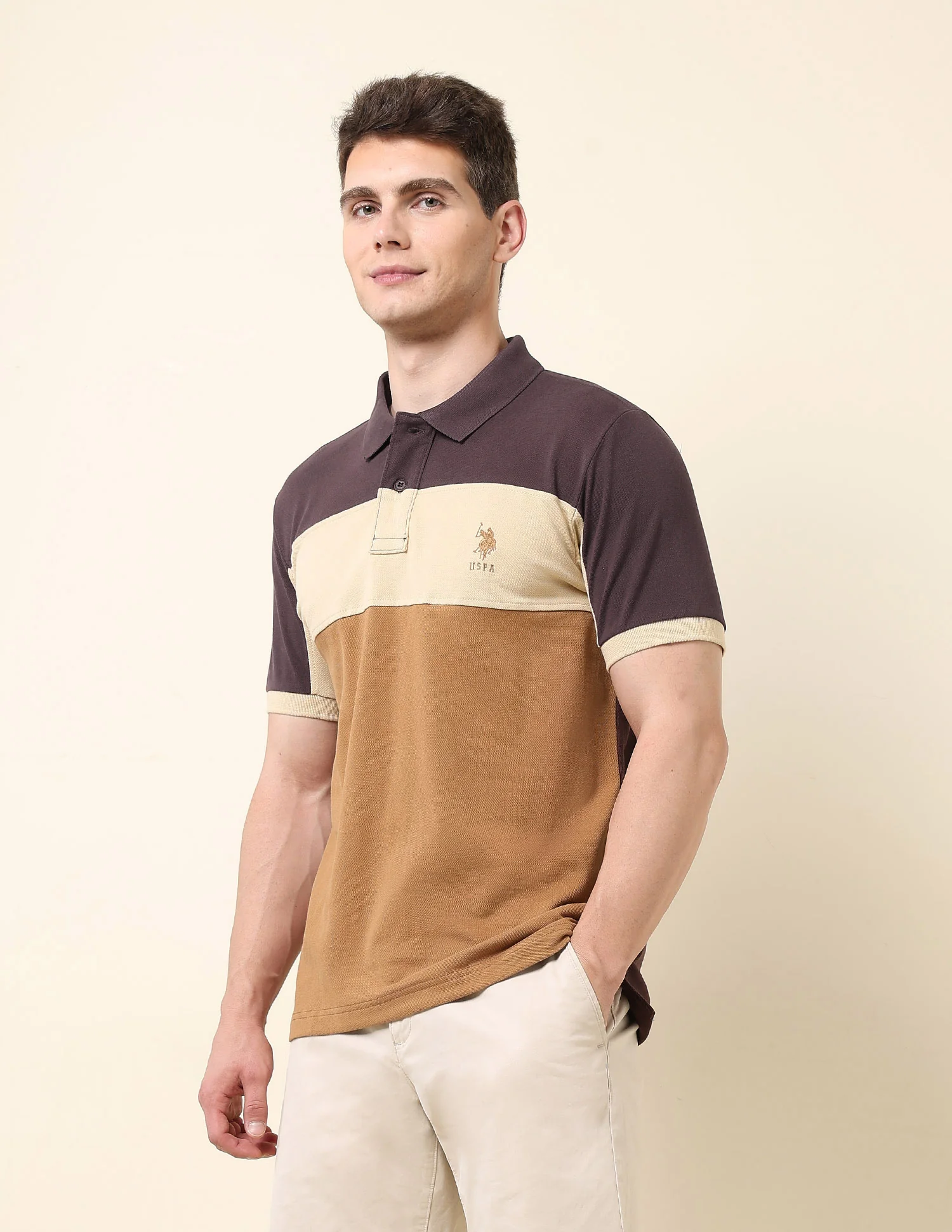 Colourblocked Classic Polo Shirt - Image 4