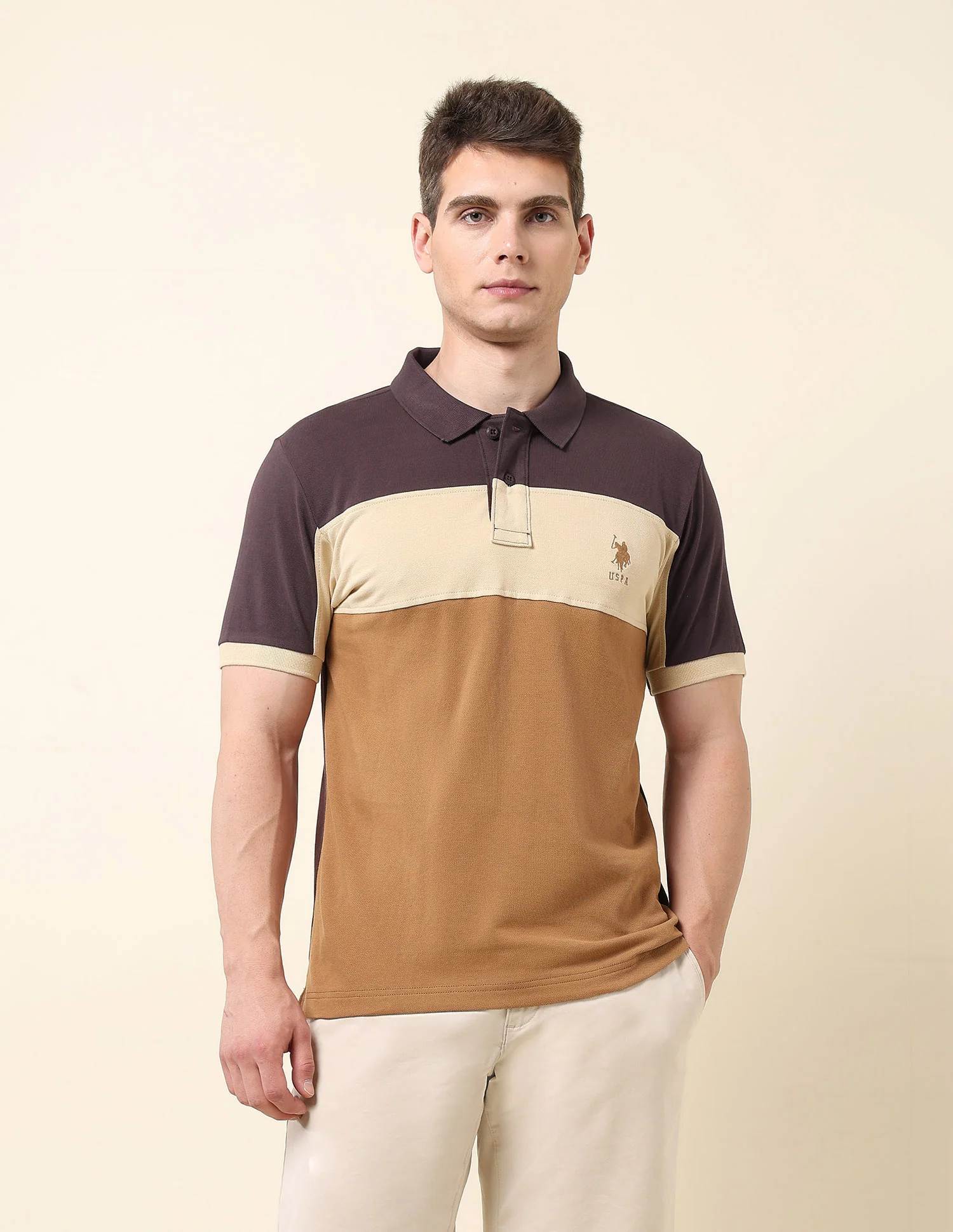 Colourblocked Classic Polo Shirt - Image 6
