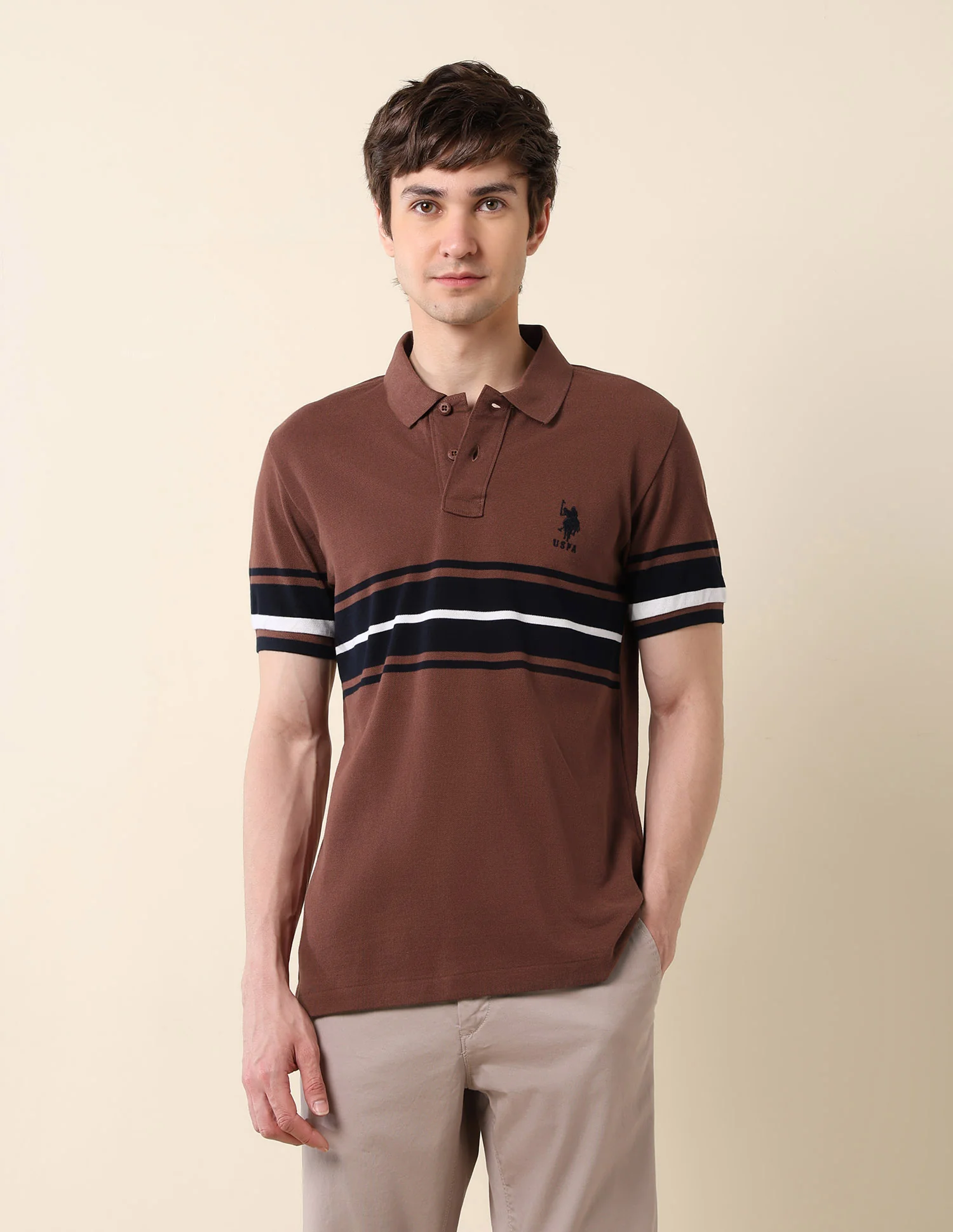 Colourblocked Classic Polo Shirt - Image 6