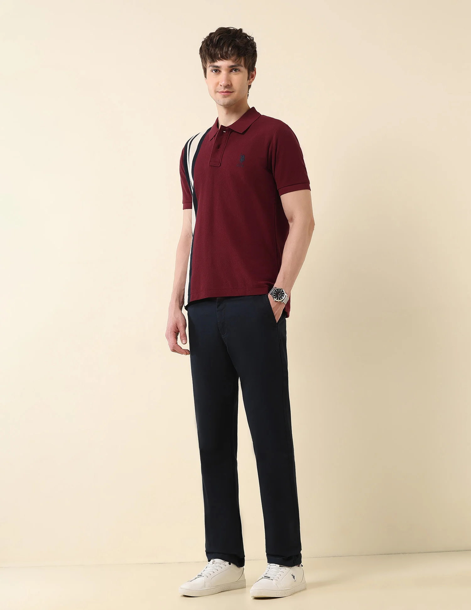 Colourblocked Classic Polo Shirt - Image 3