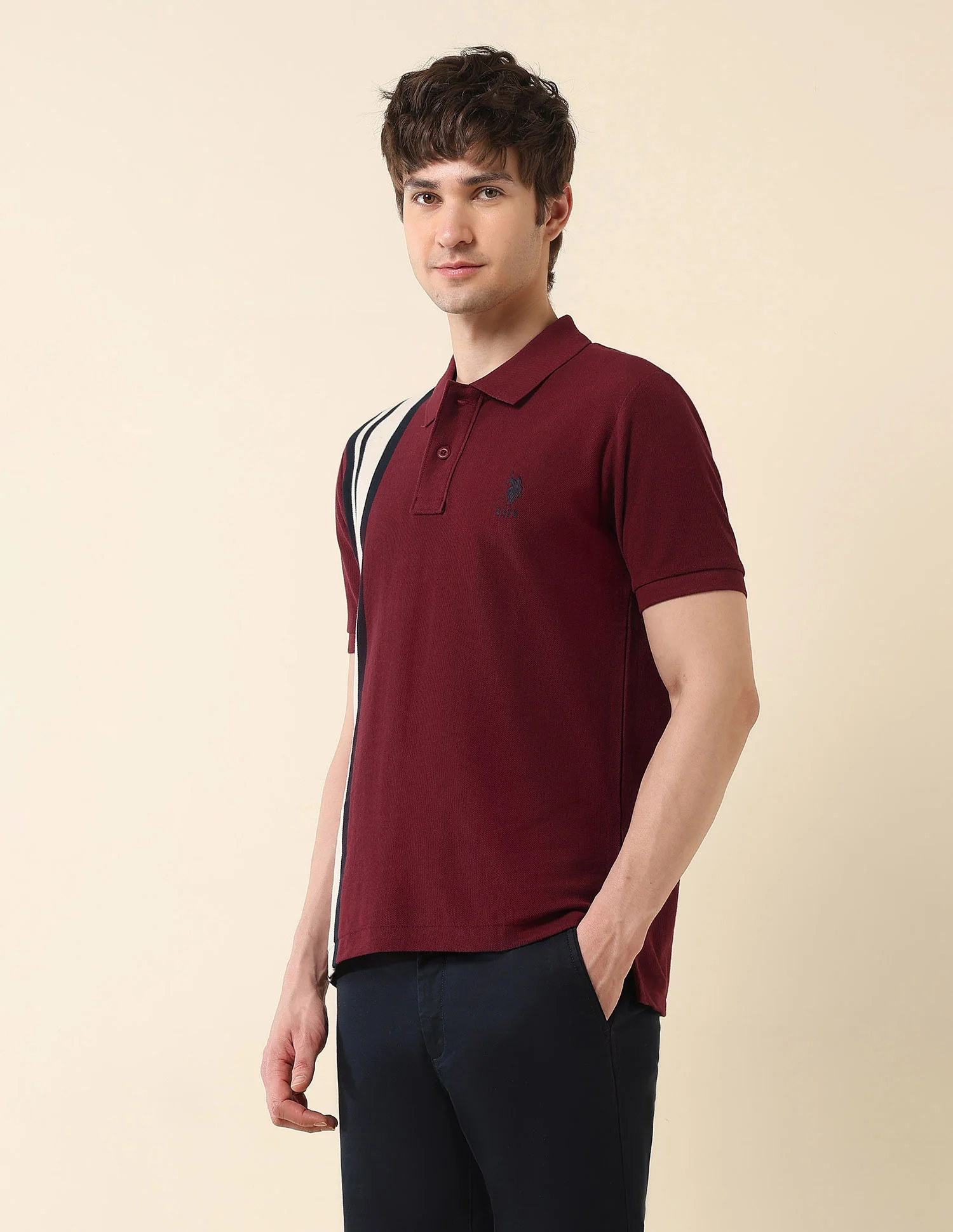 Colourblocked Classic Polo Shirt - Image 4