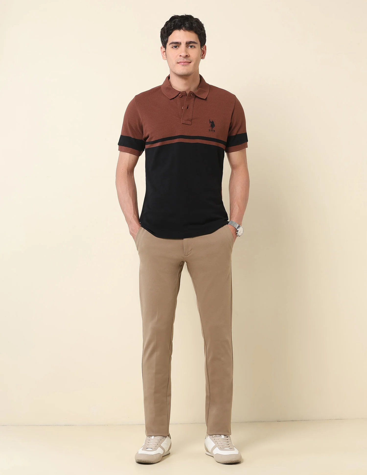 Colourblocked Classic Polo Shirt - Image 3