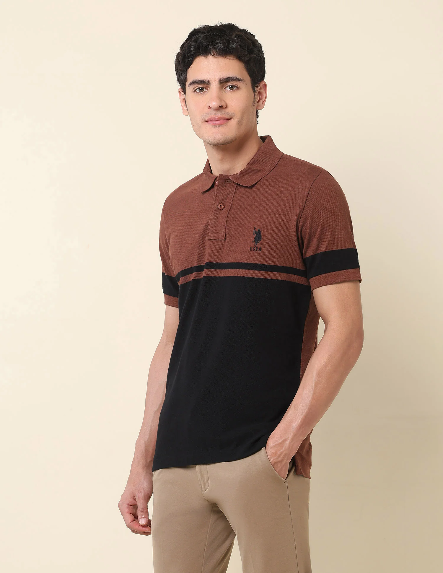 Colourblocked Classic Polo Shirt - Image 4