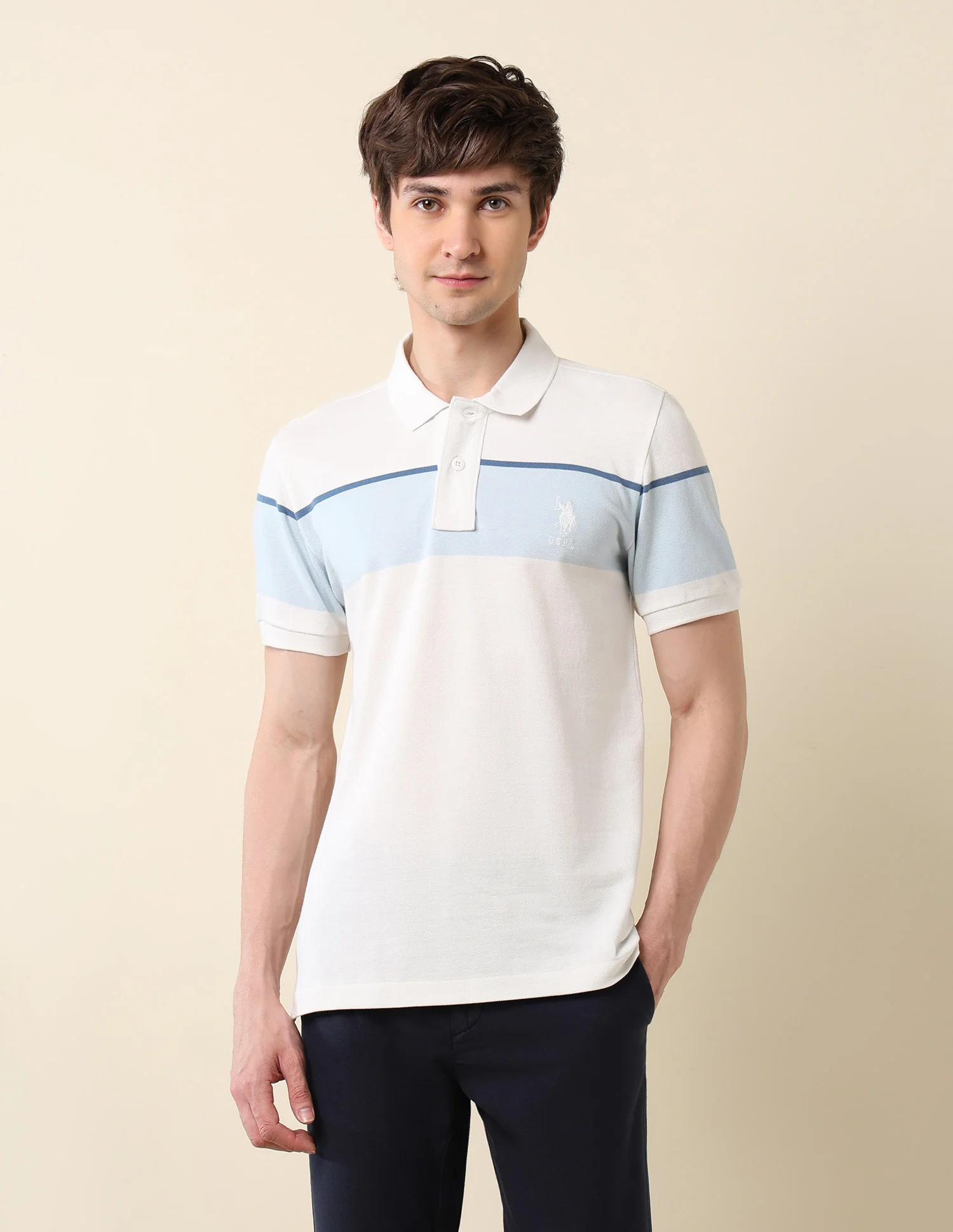 Colourblocked Classic Polo Shirt - Image 6