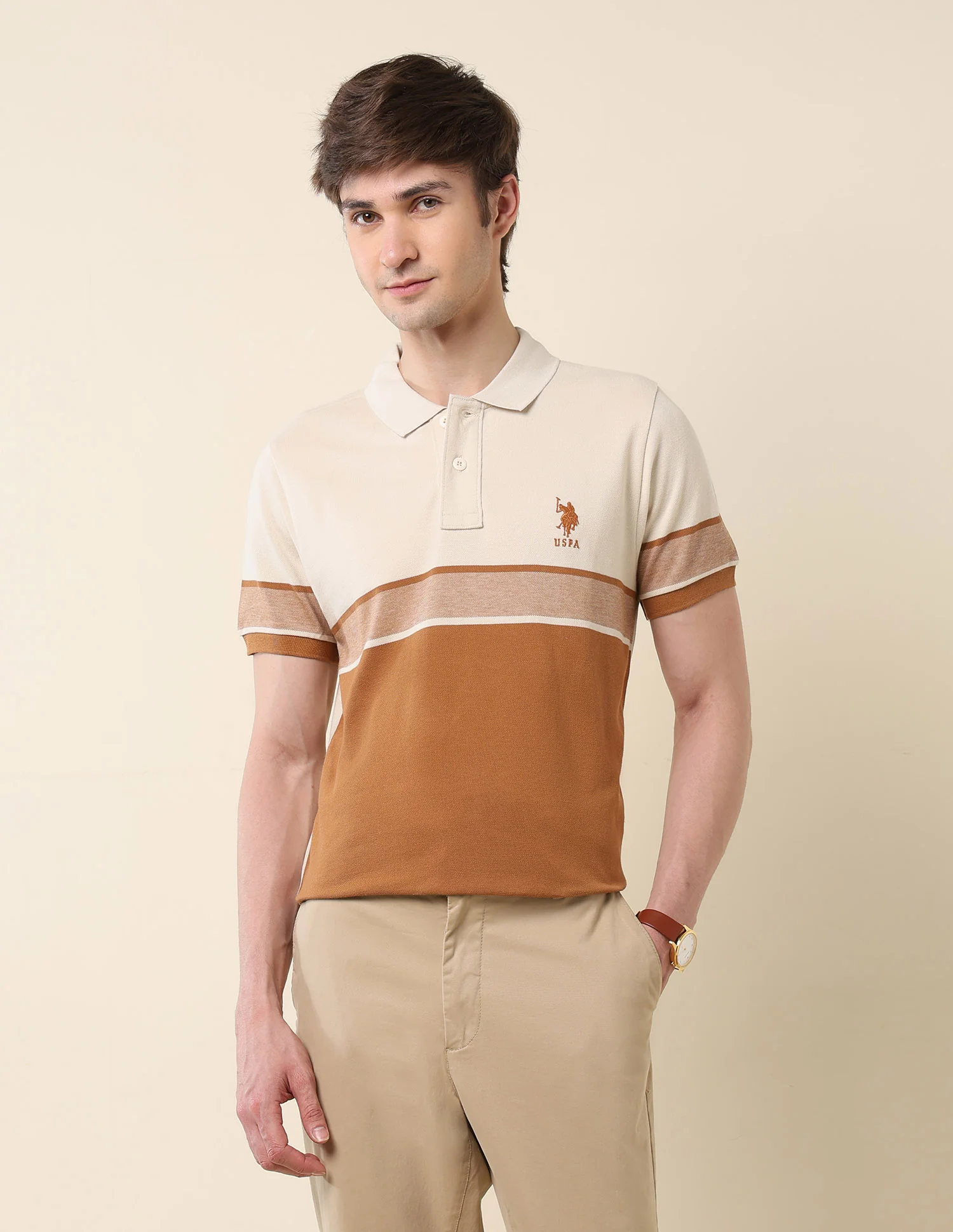 Colourblocked Classic Polo Shirt