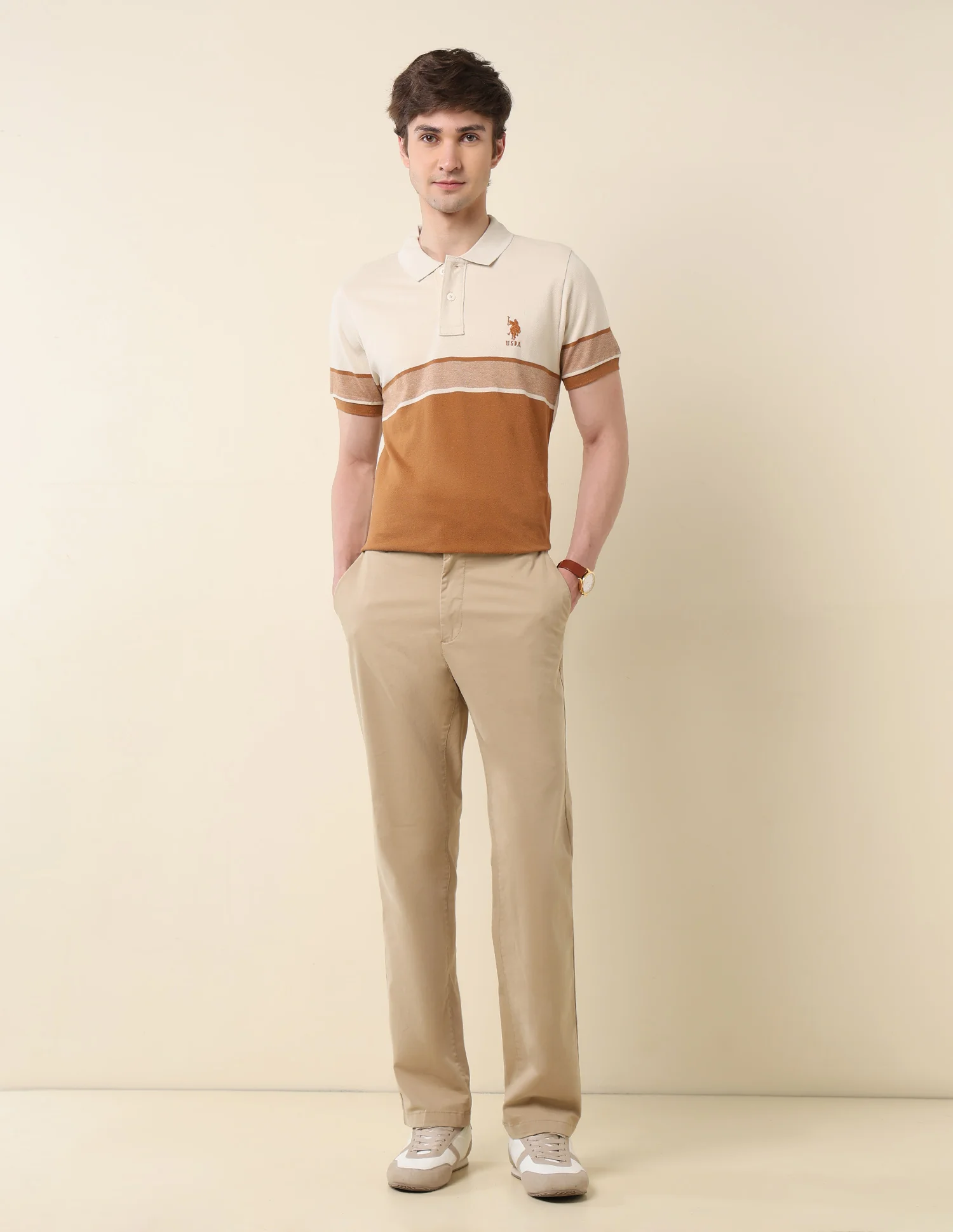 Colourblocked Classic Polo Shirt - Image 3