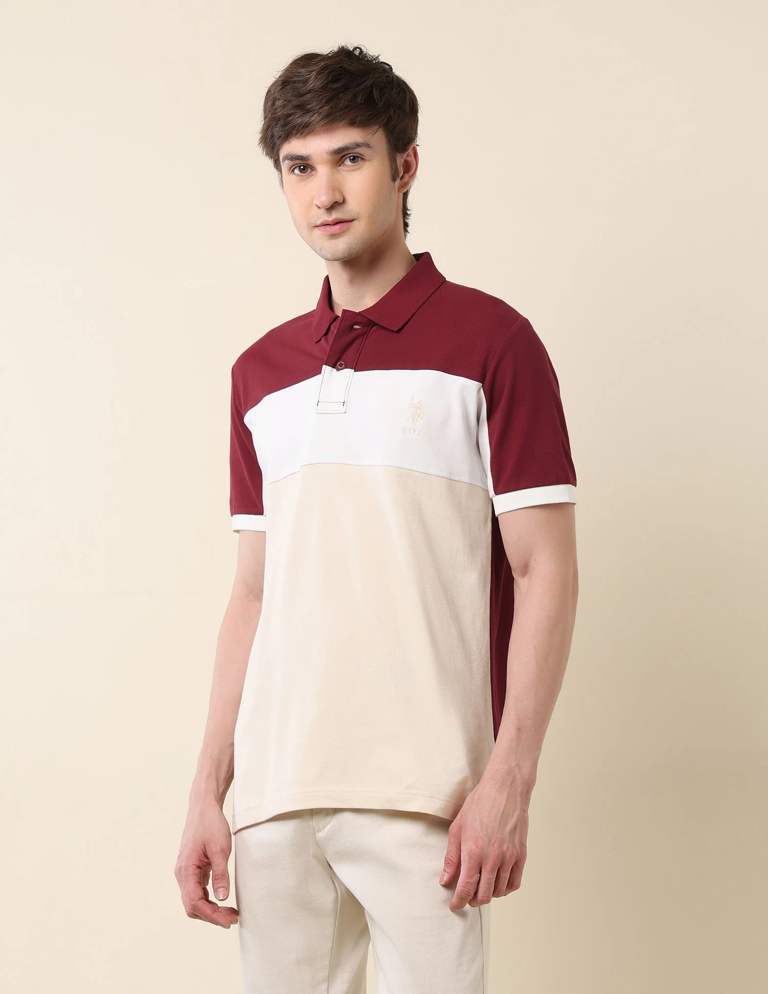 Colourblocked Classic Polo Shirt - Image 4
