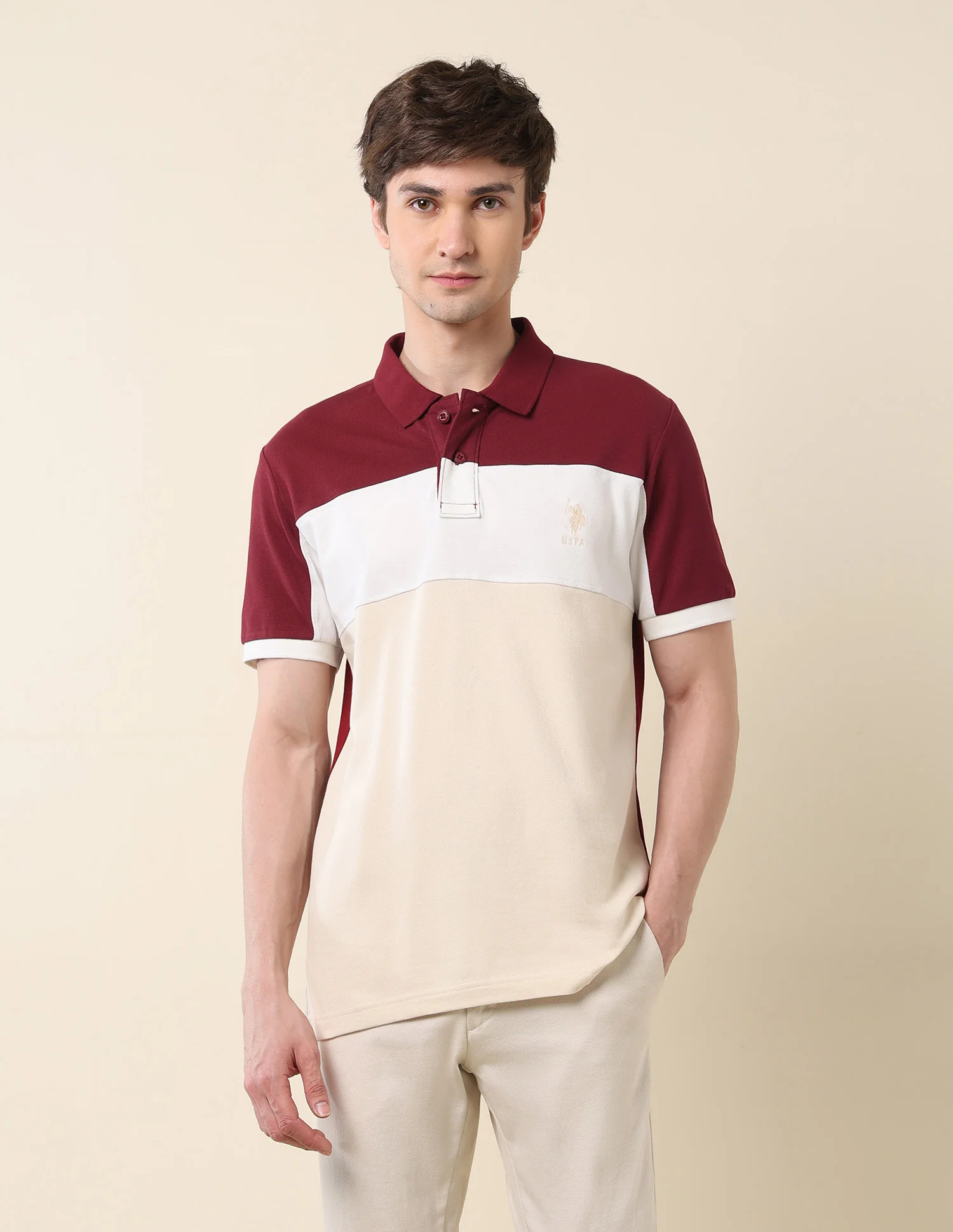 Colourblocked Classic Polo Shirt - Image 6