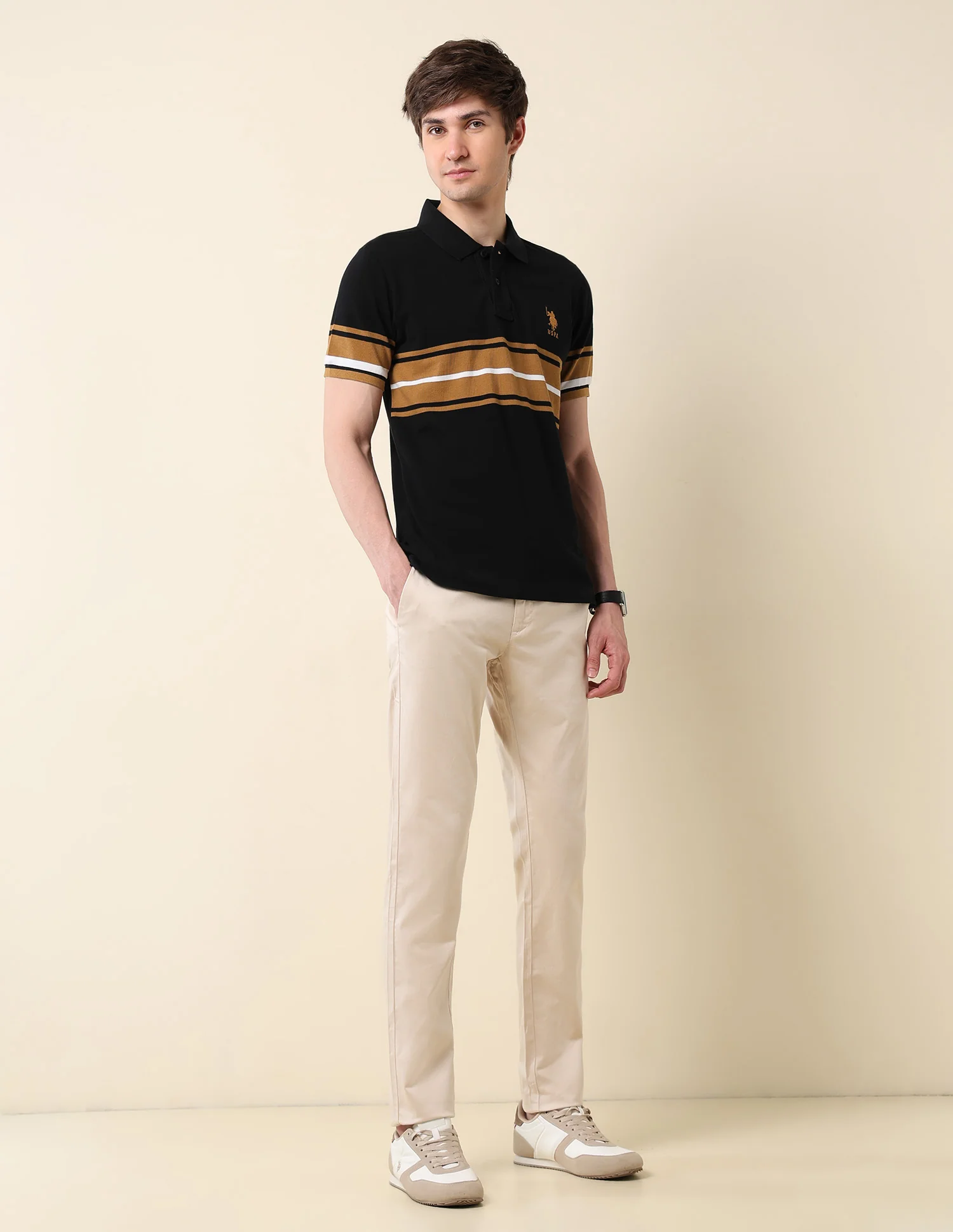 Colourblocked Classic Polo Shirt - Image 3