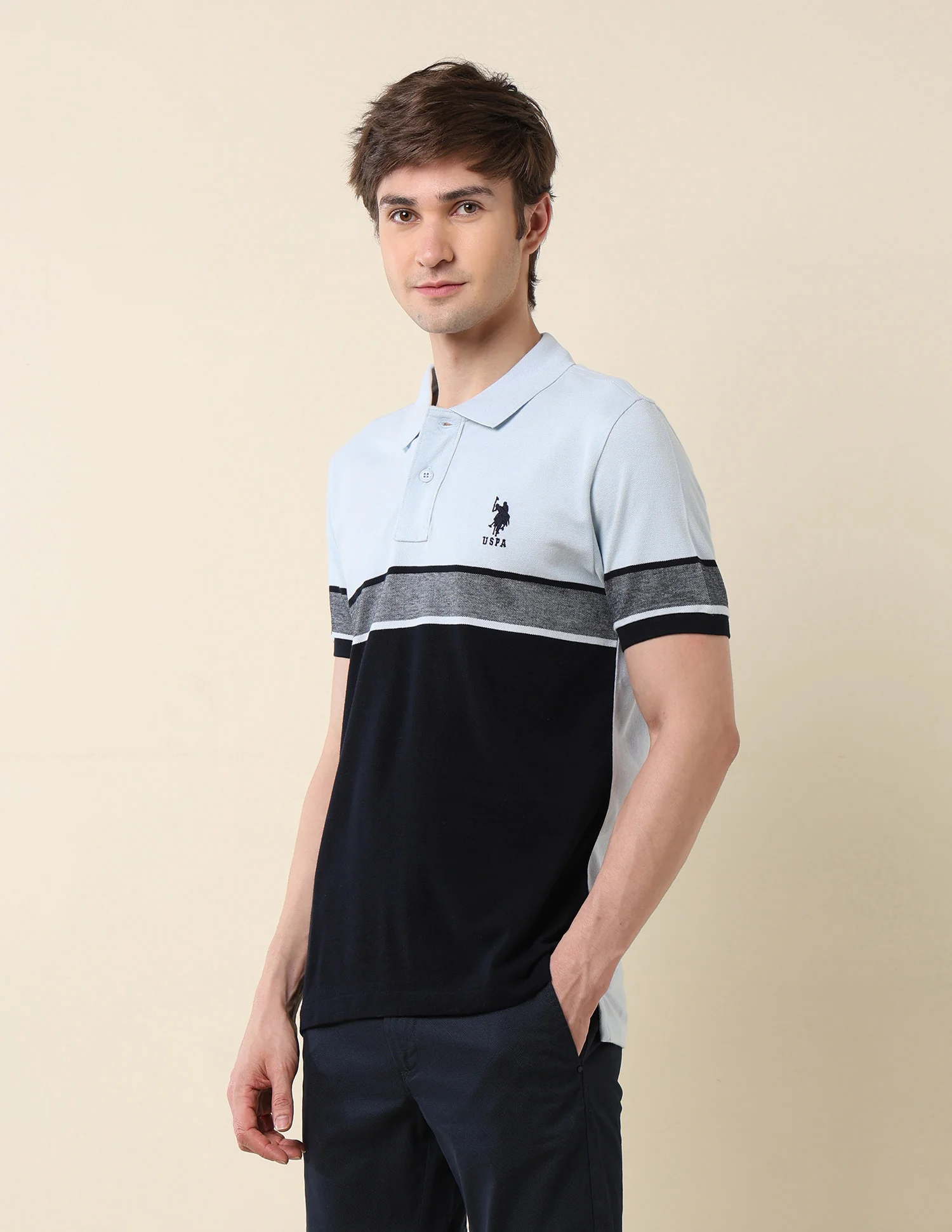 Colourblocked Classic Polo Shirt - Image 4