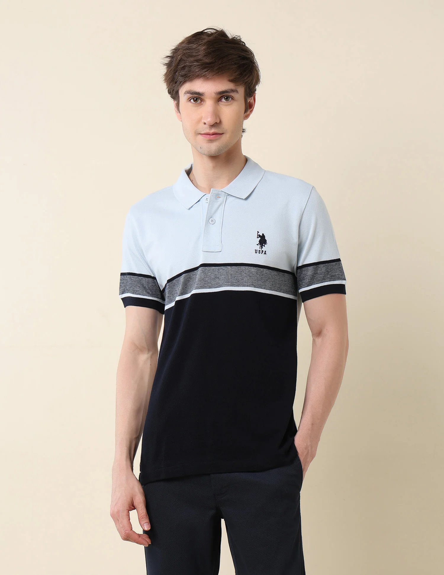 Colourblocked Classic Polo Shirt - Image 6