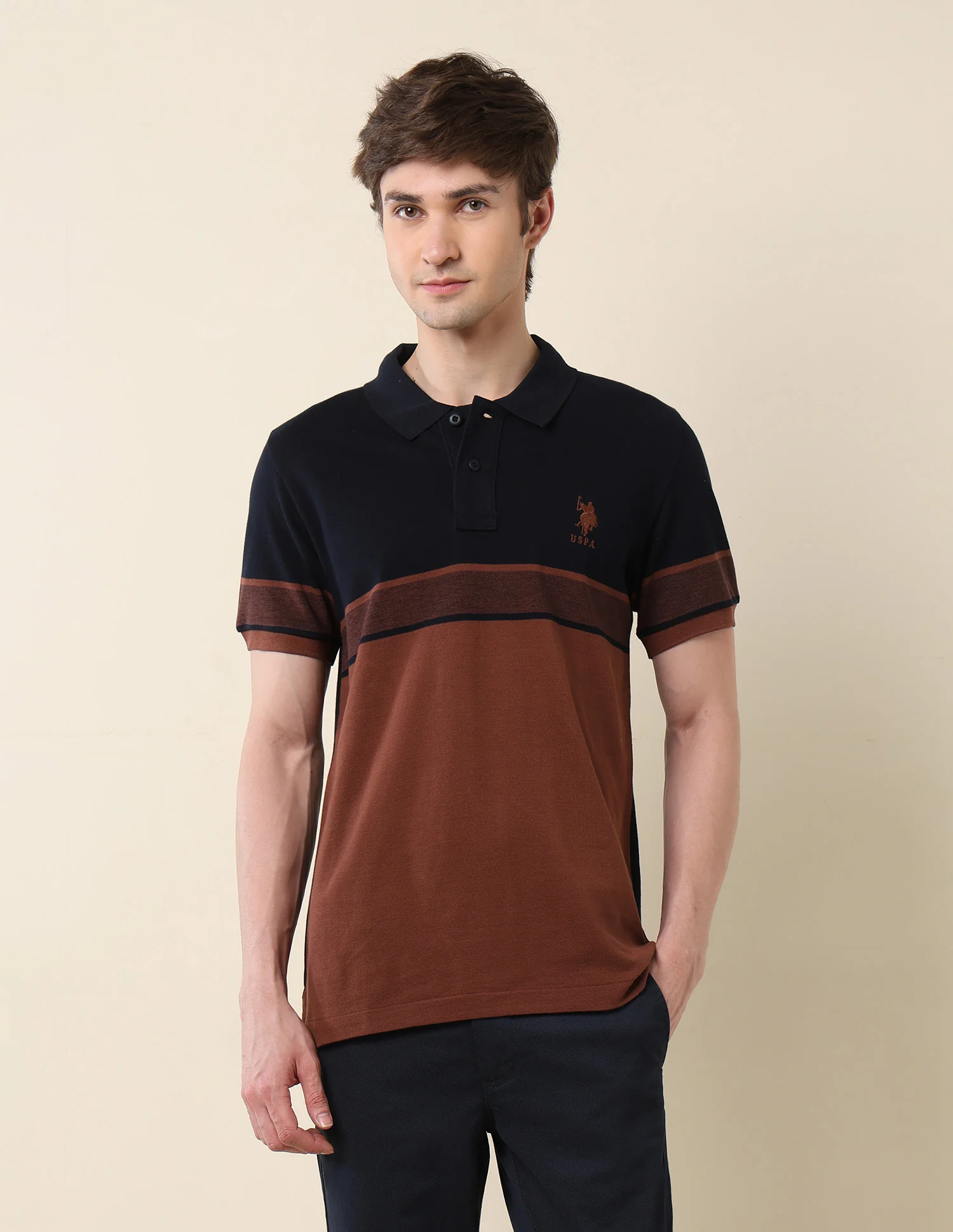 Colourblocked Classic Polo Shirt - Image 6