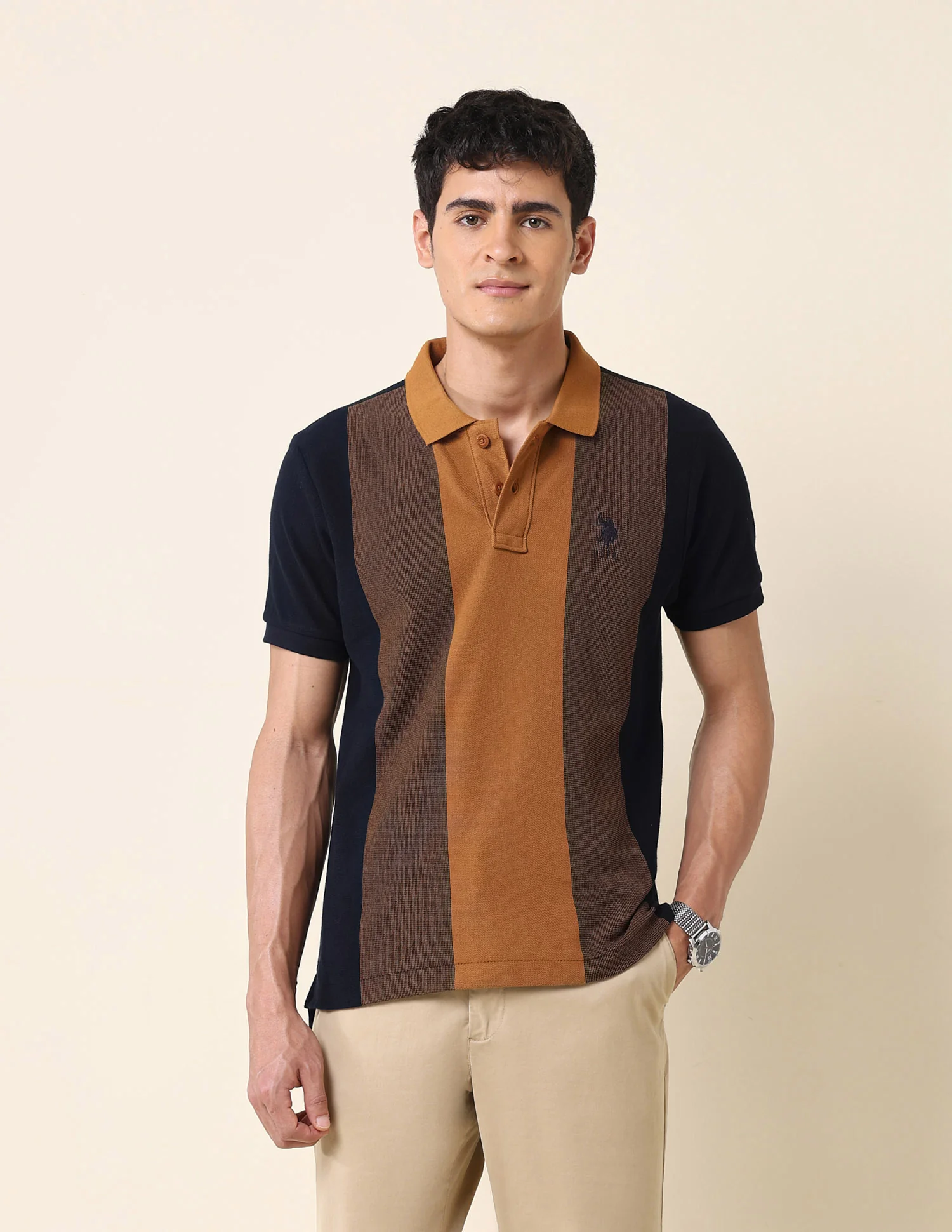 Colourblocked Classic Polo Shirt