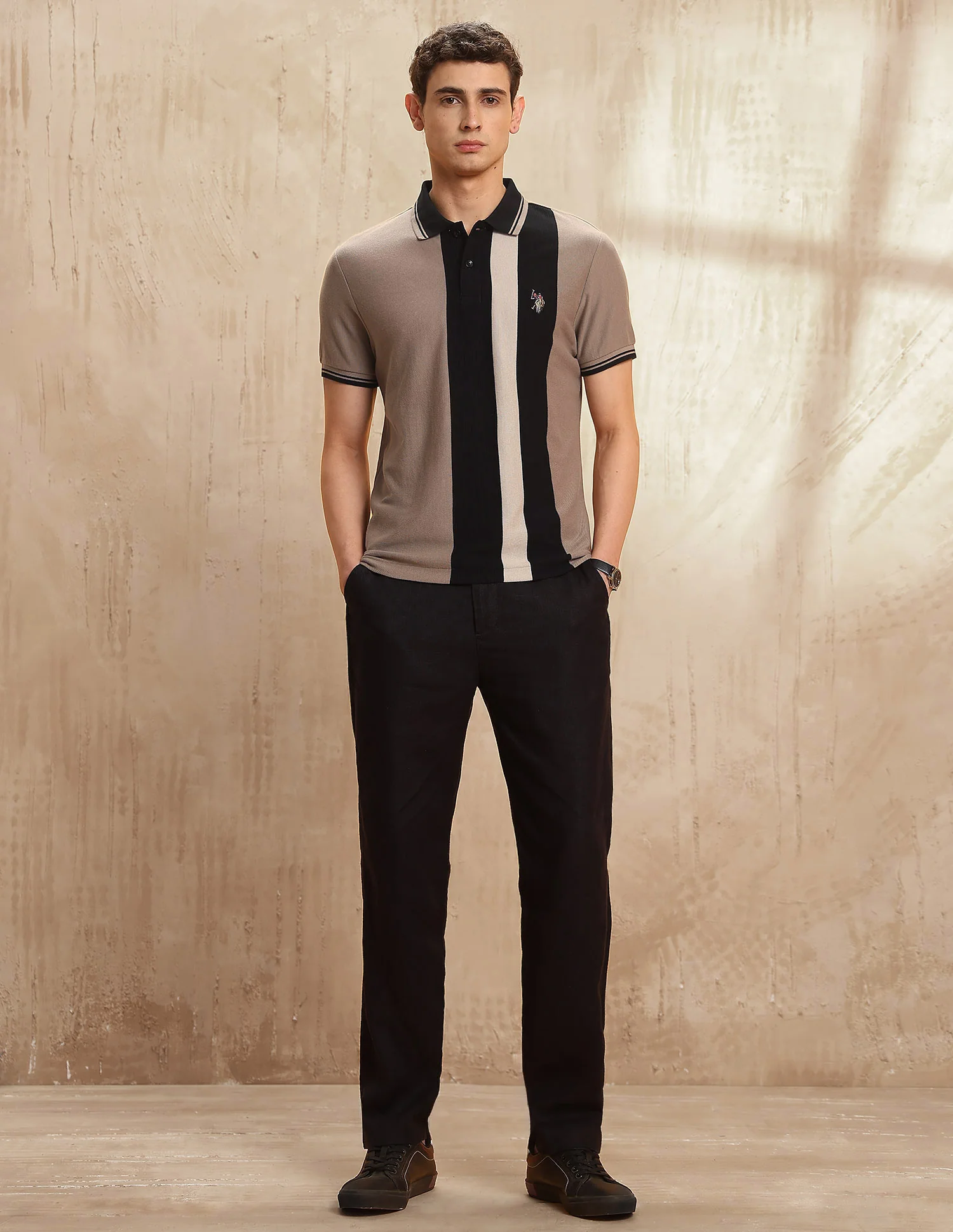 Colourblocked Legend Of Horseshoe Polo Shirt - Image 3