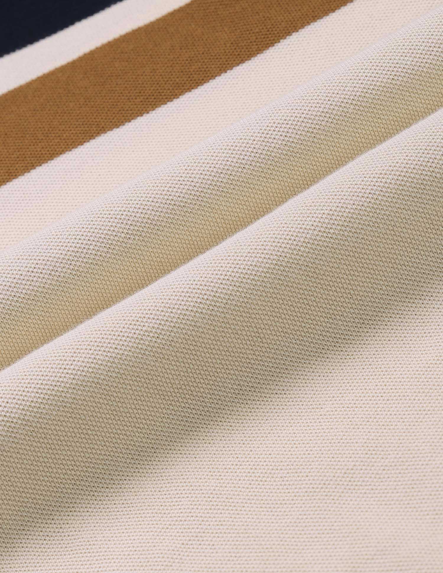 Colourblocked Pure Cotton Gold Cup Polo Shirt - Image 2