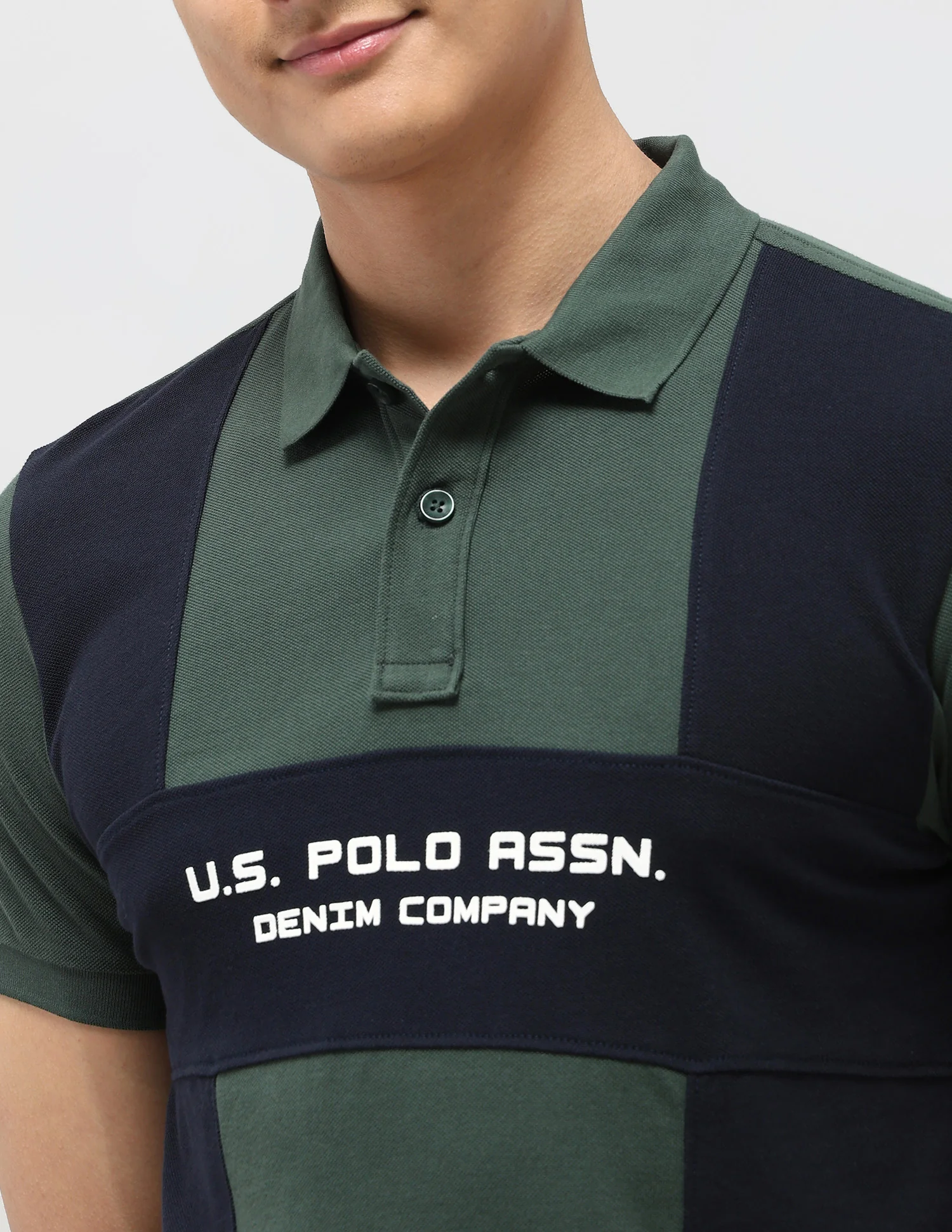 Colourblocked Pure Cotton Polo Shirt - Image 7
